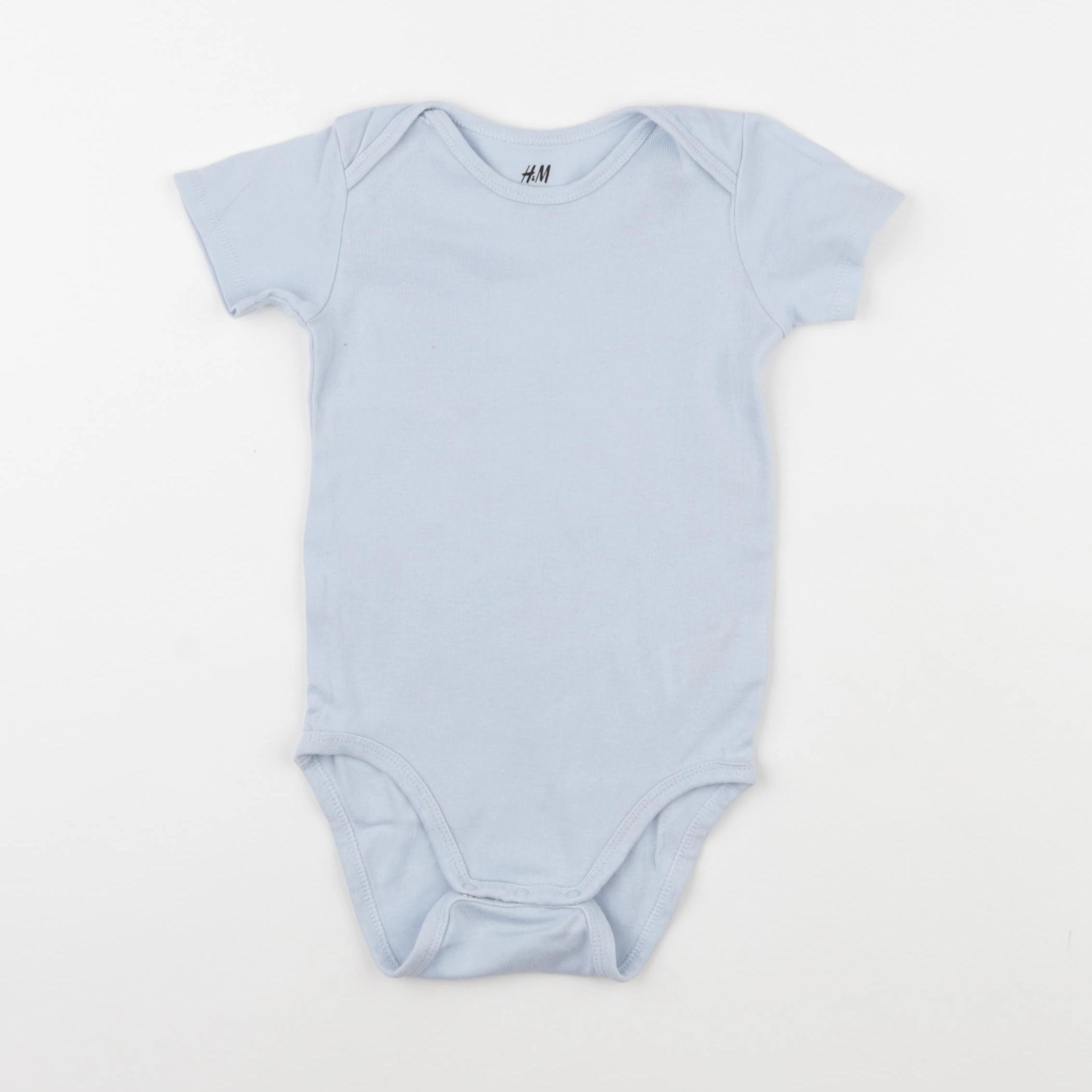 H&M - body bleu - 12/18 mois