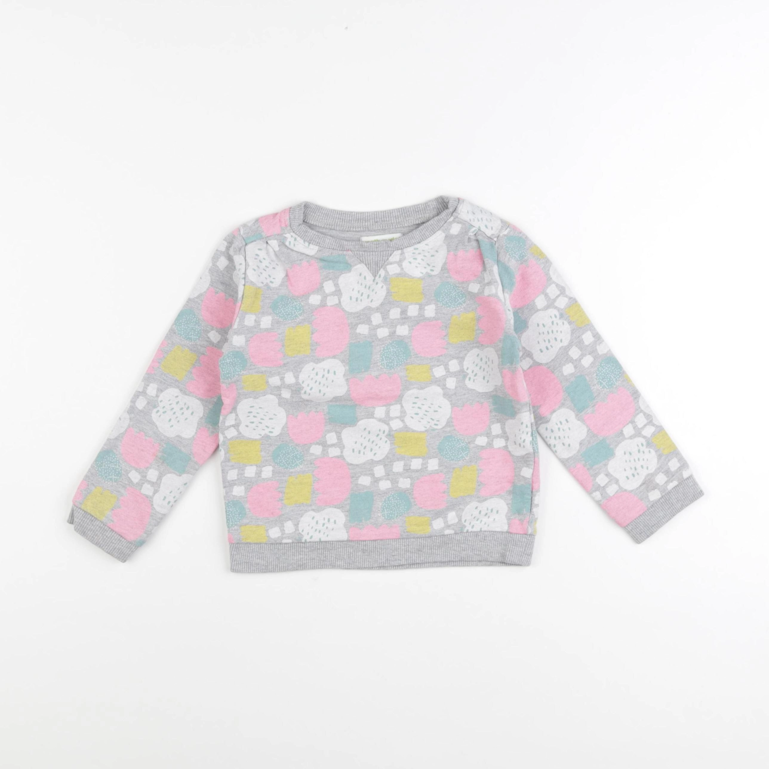 Vertbaudet - sweat multicolore - 4 ans