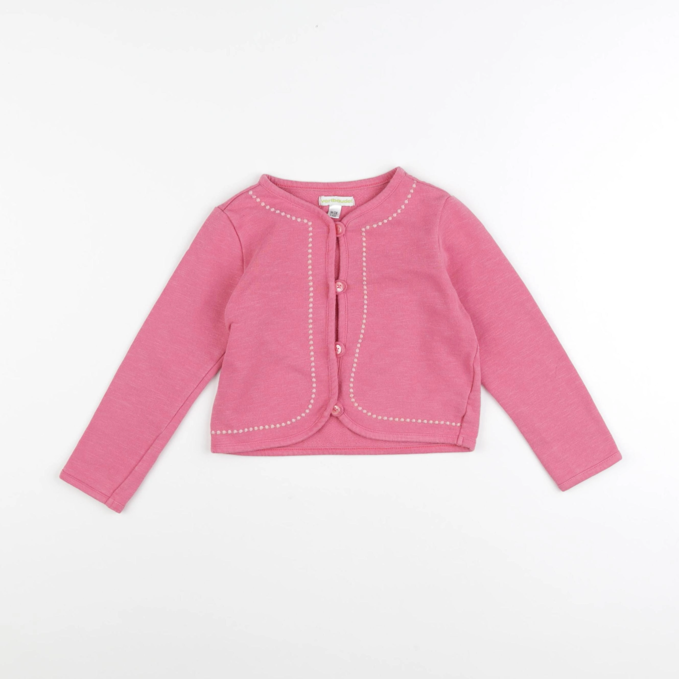 Vertbaudet - sweat rose - 3 ans