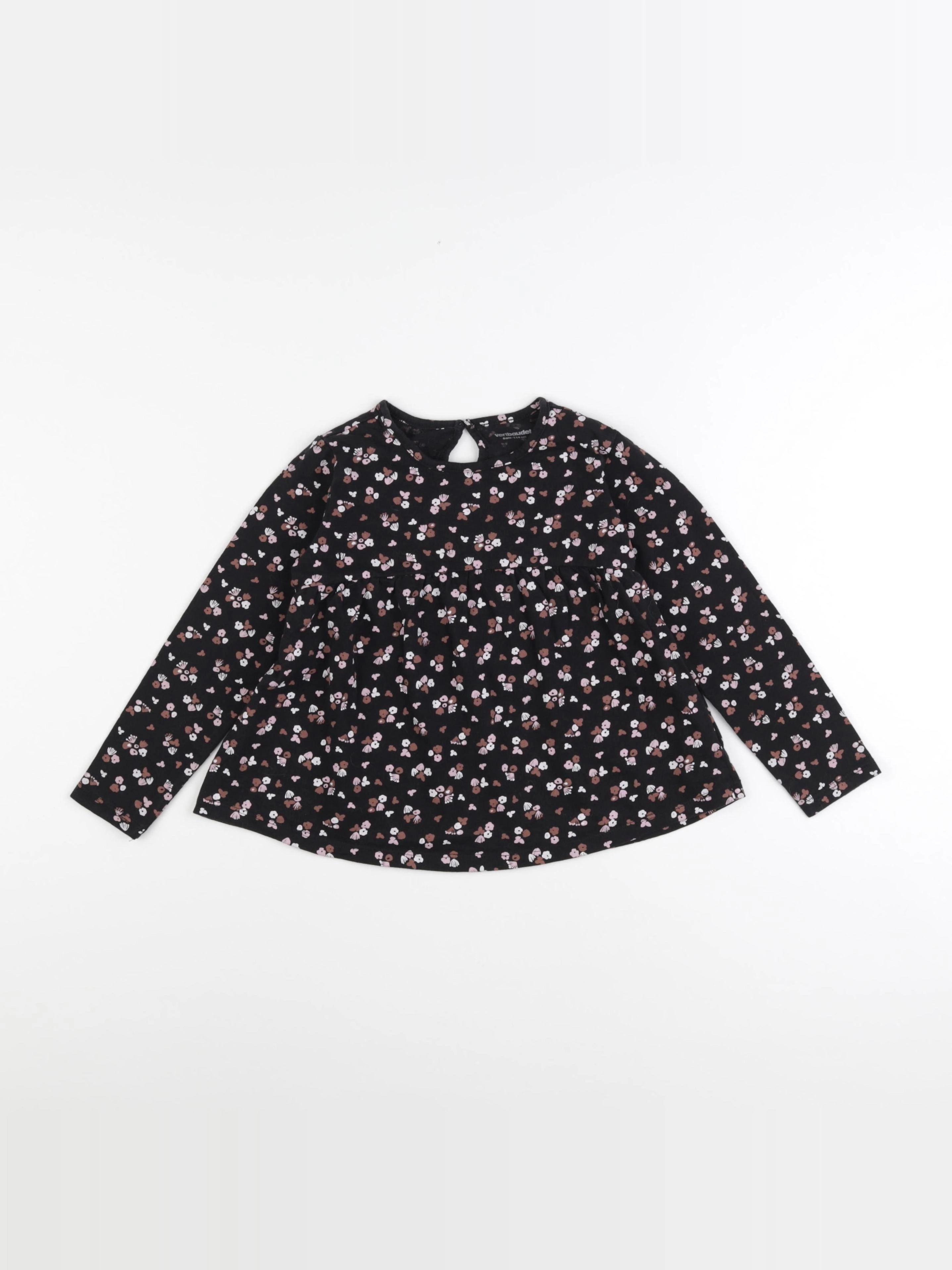 Vertbaudet - tee-shirt noir - 6 ans