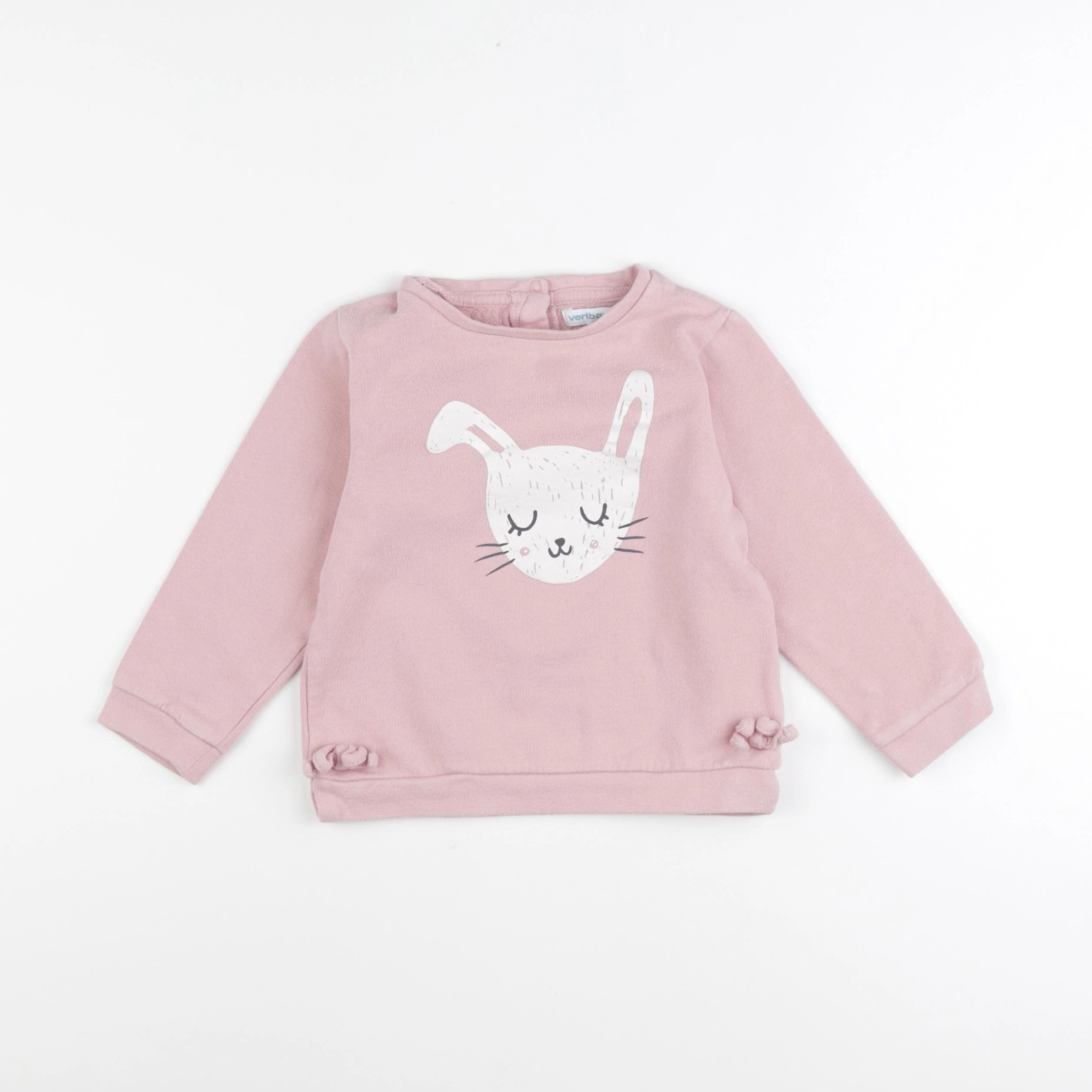 Vertbaudet - sweat rose - 3 ans