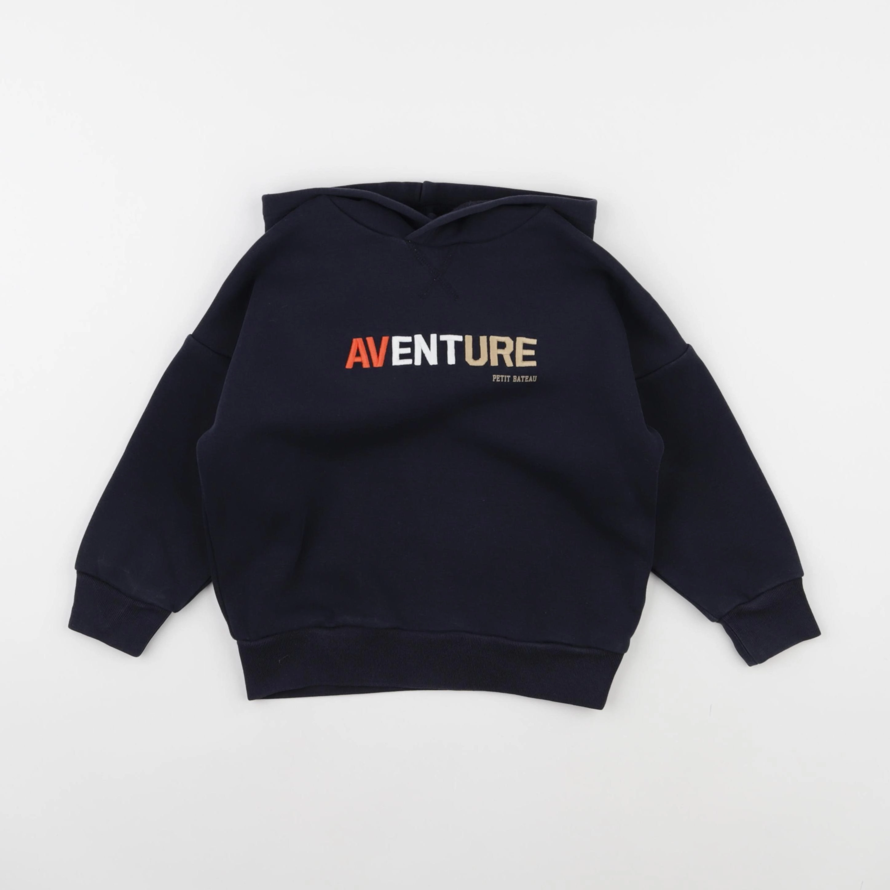 Petit Bateau - sweat bleu - 4 ans