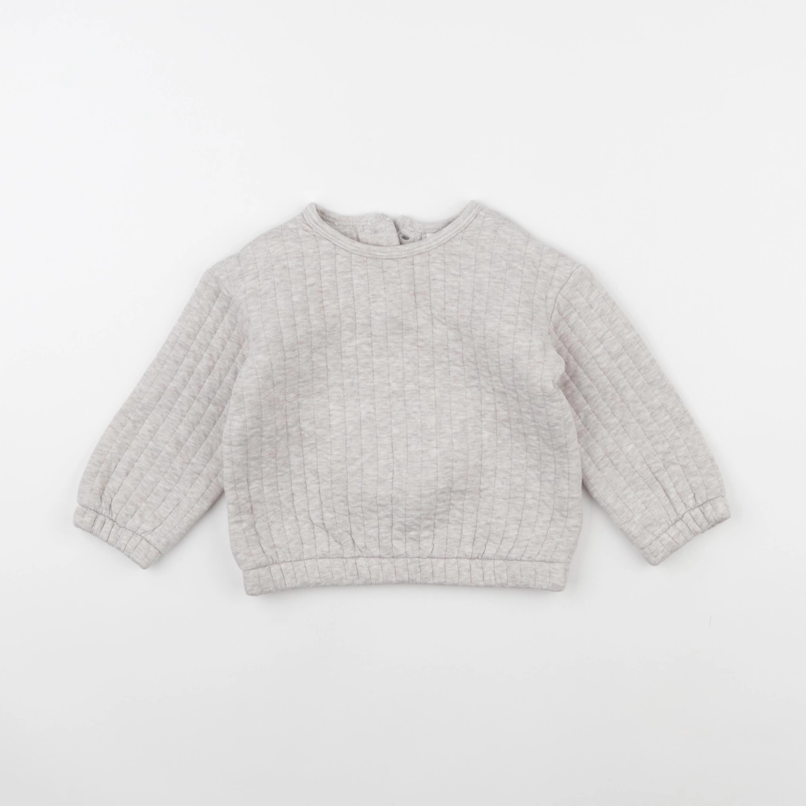 H&M - sweat beige - 18 mois