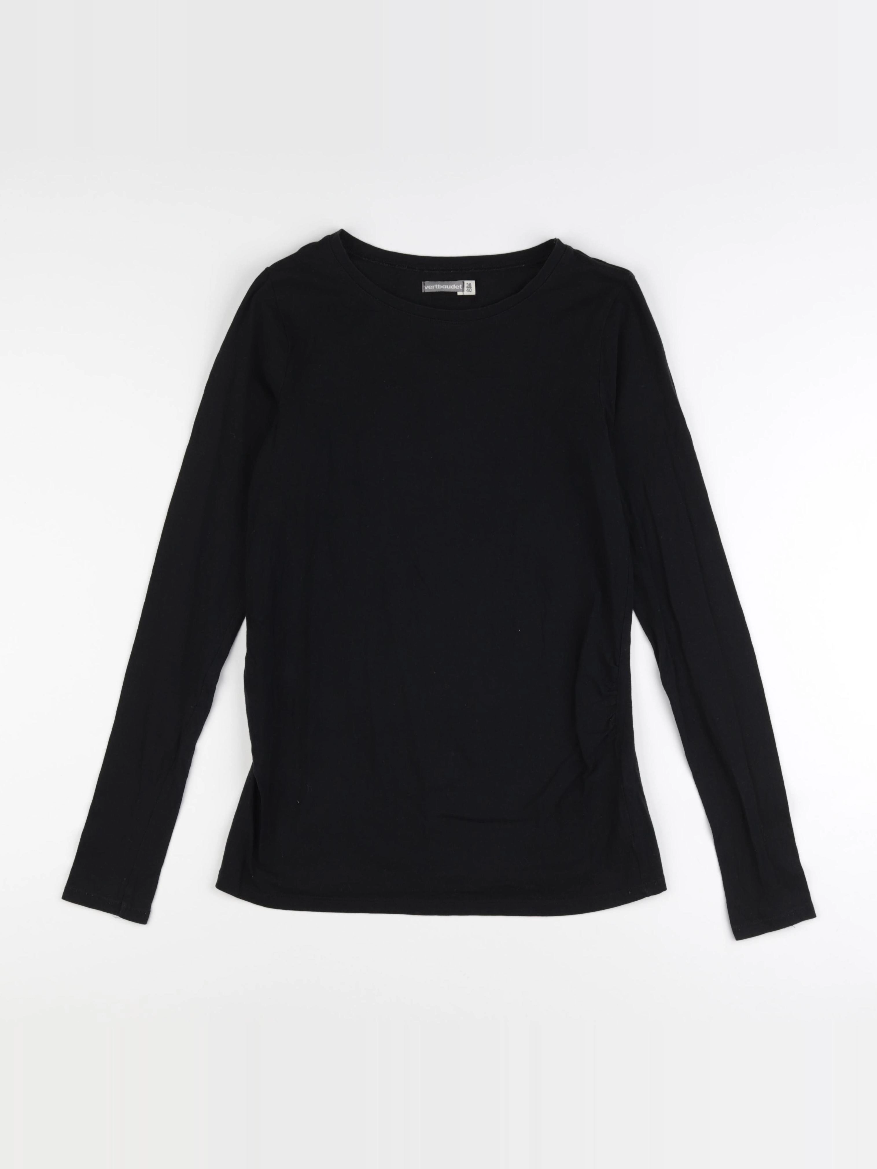 Vertbaudet - tee-shirt grossesse noir - 38 à 40