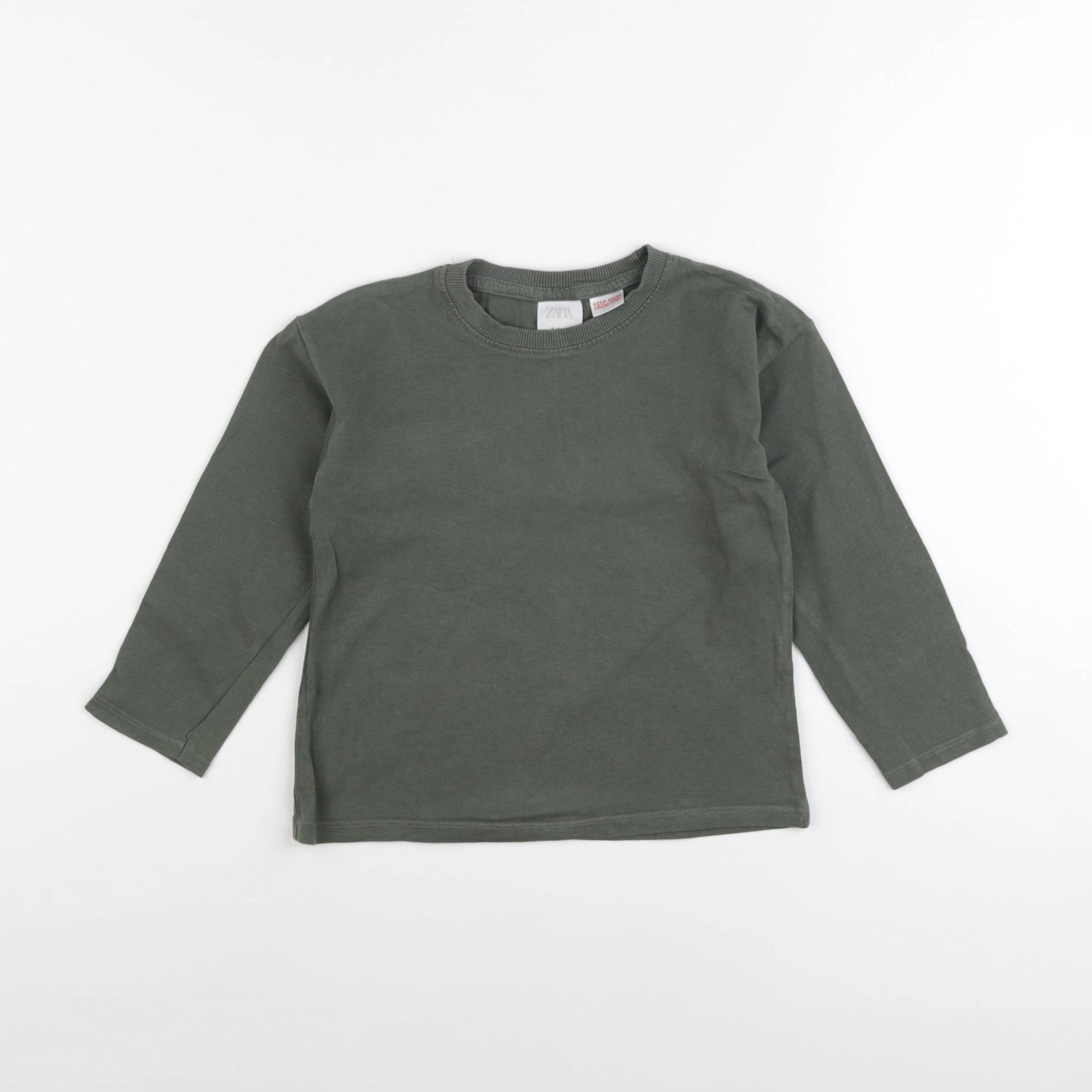 Zara - tee-shirt vert - 3/4 ans