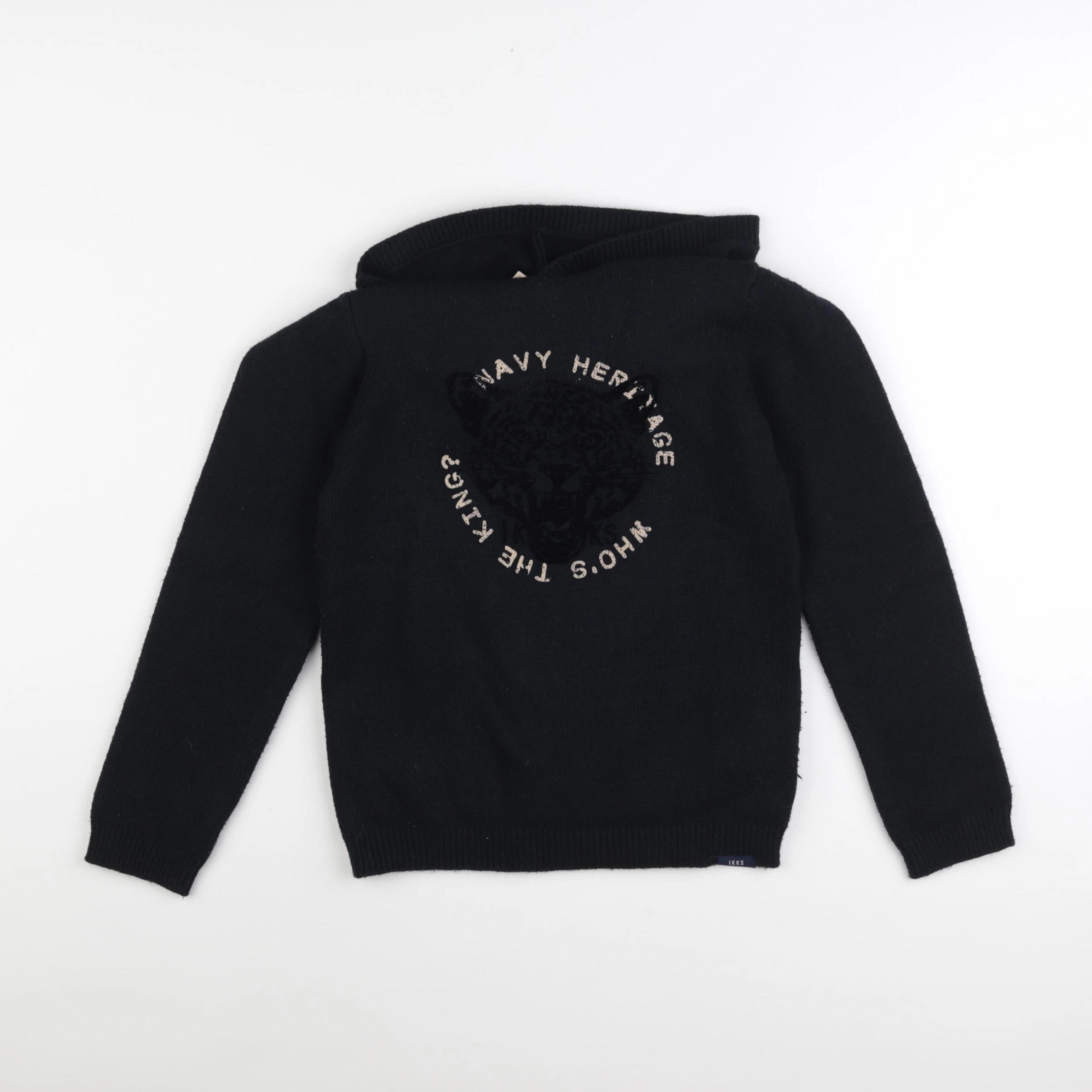 IKKS - pull noir - 10 ans