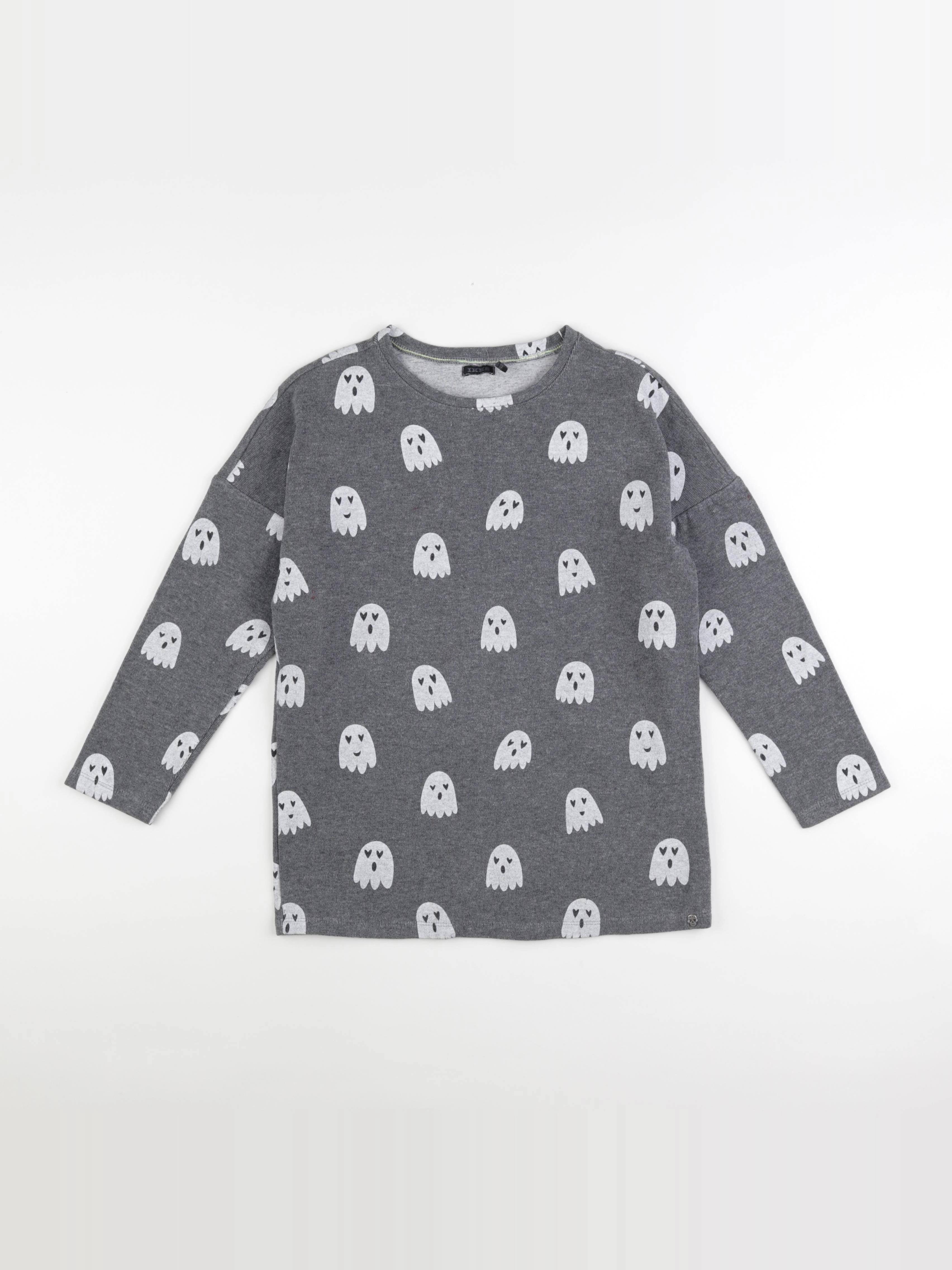 IKKS - pull gris - 10 ans