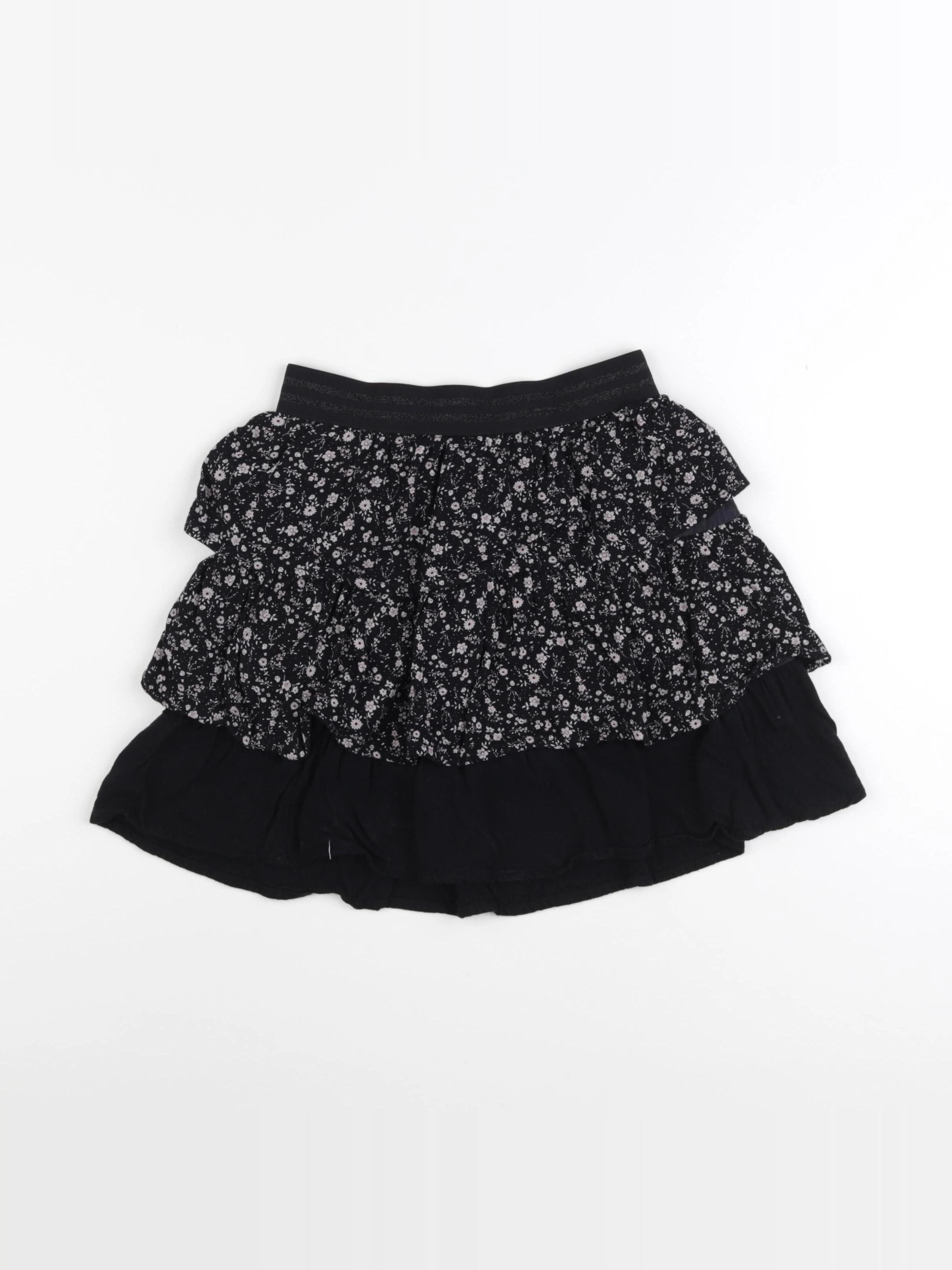 IKKS - jupe beige, noir - 10 ans
