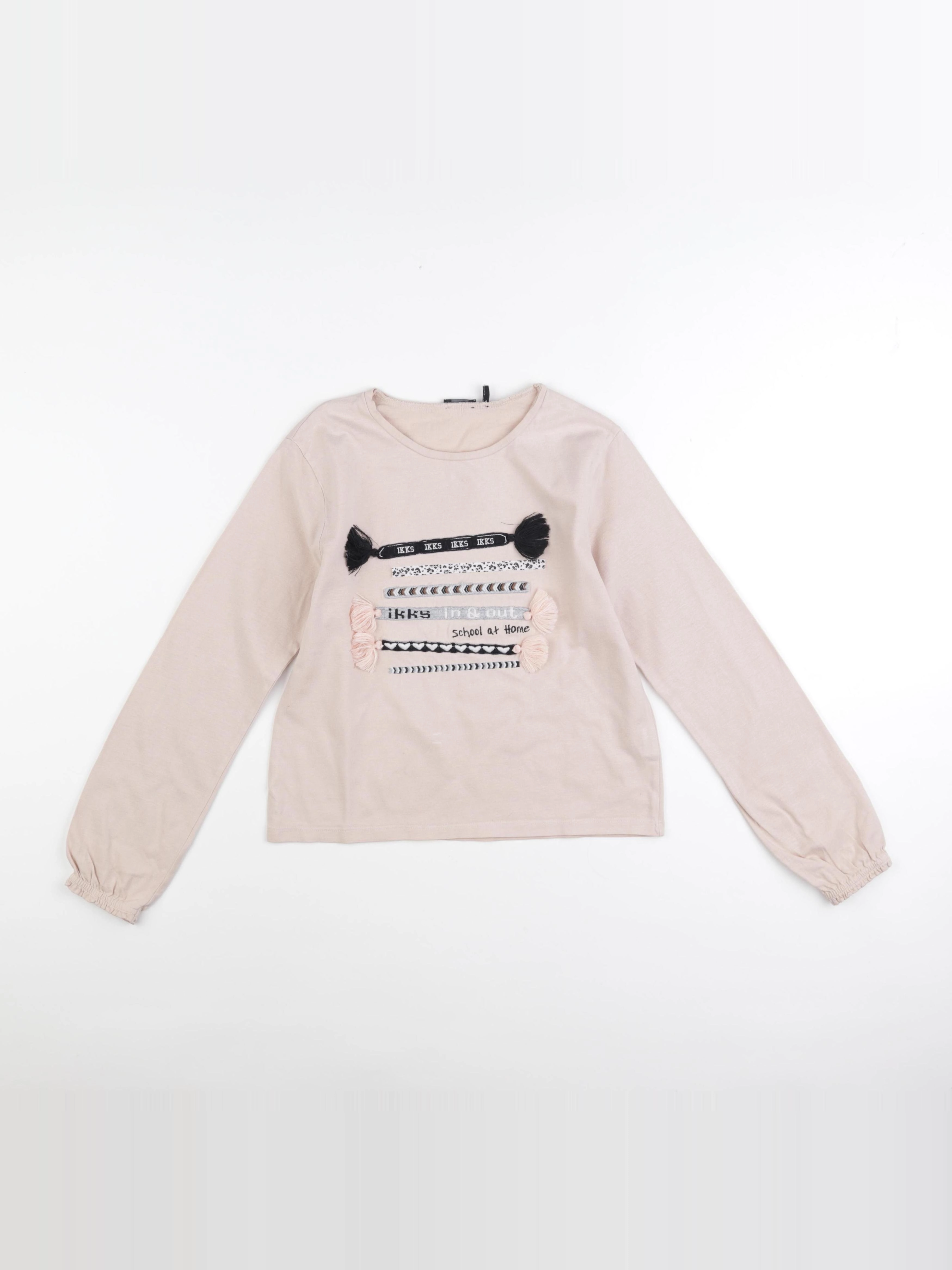 IKKS - tee-shirt beige - 10 ans