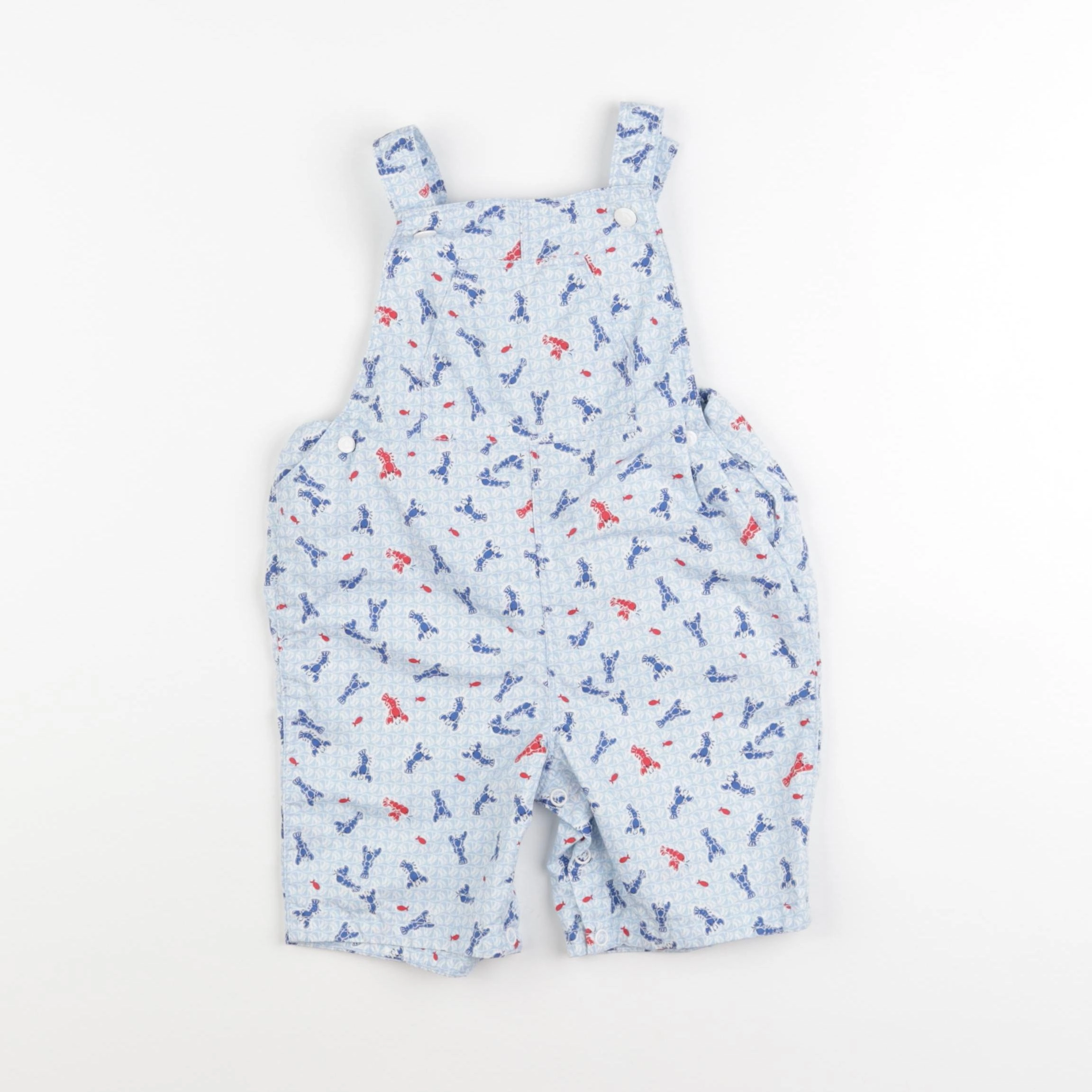Petit Bateau - salopette bleu - 24 mois
