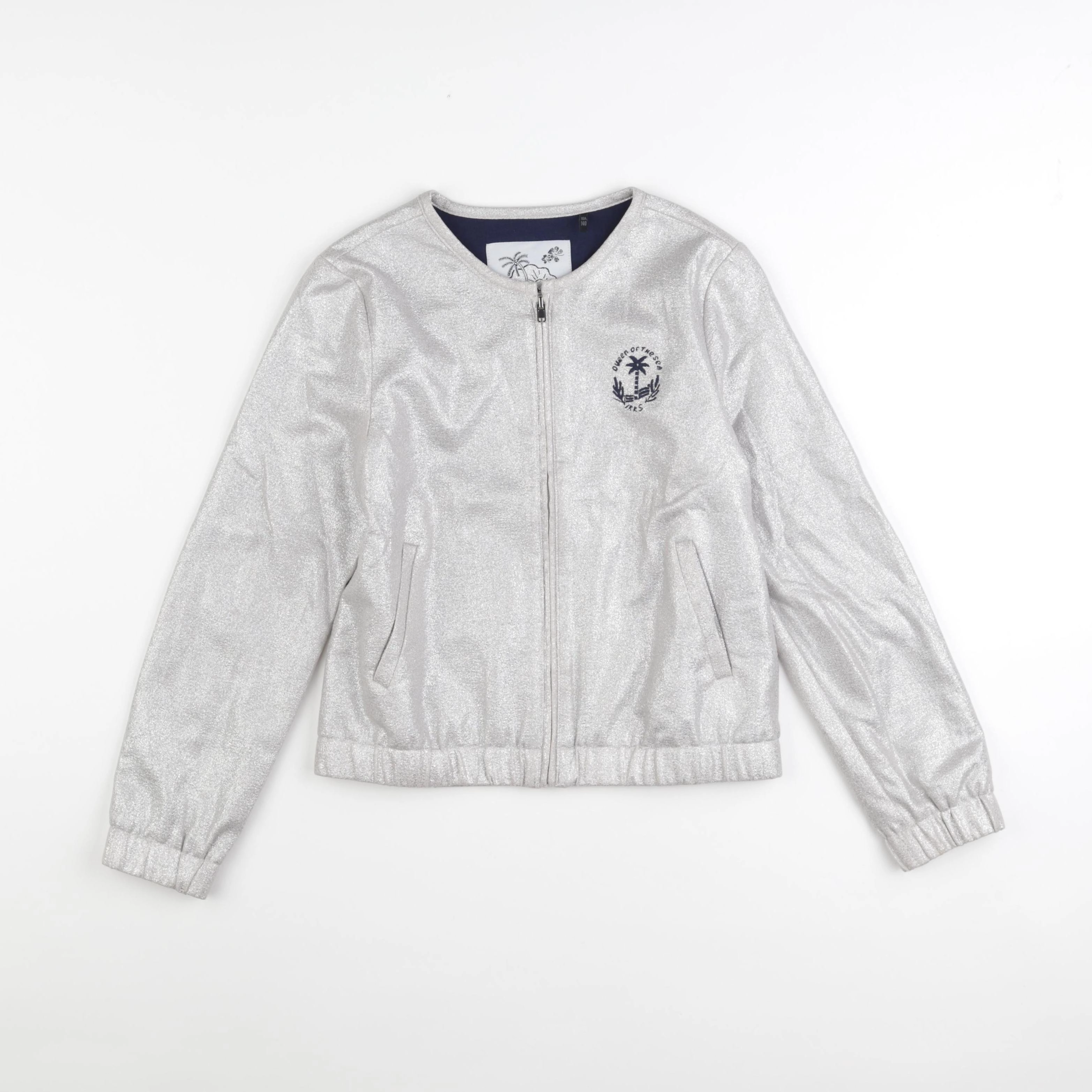 IKKS - veste gris, argent - 10 ans