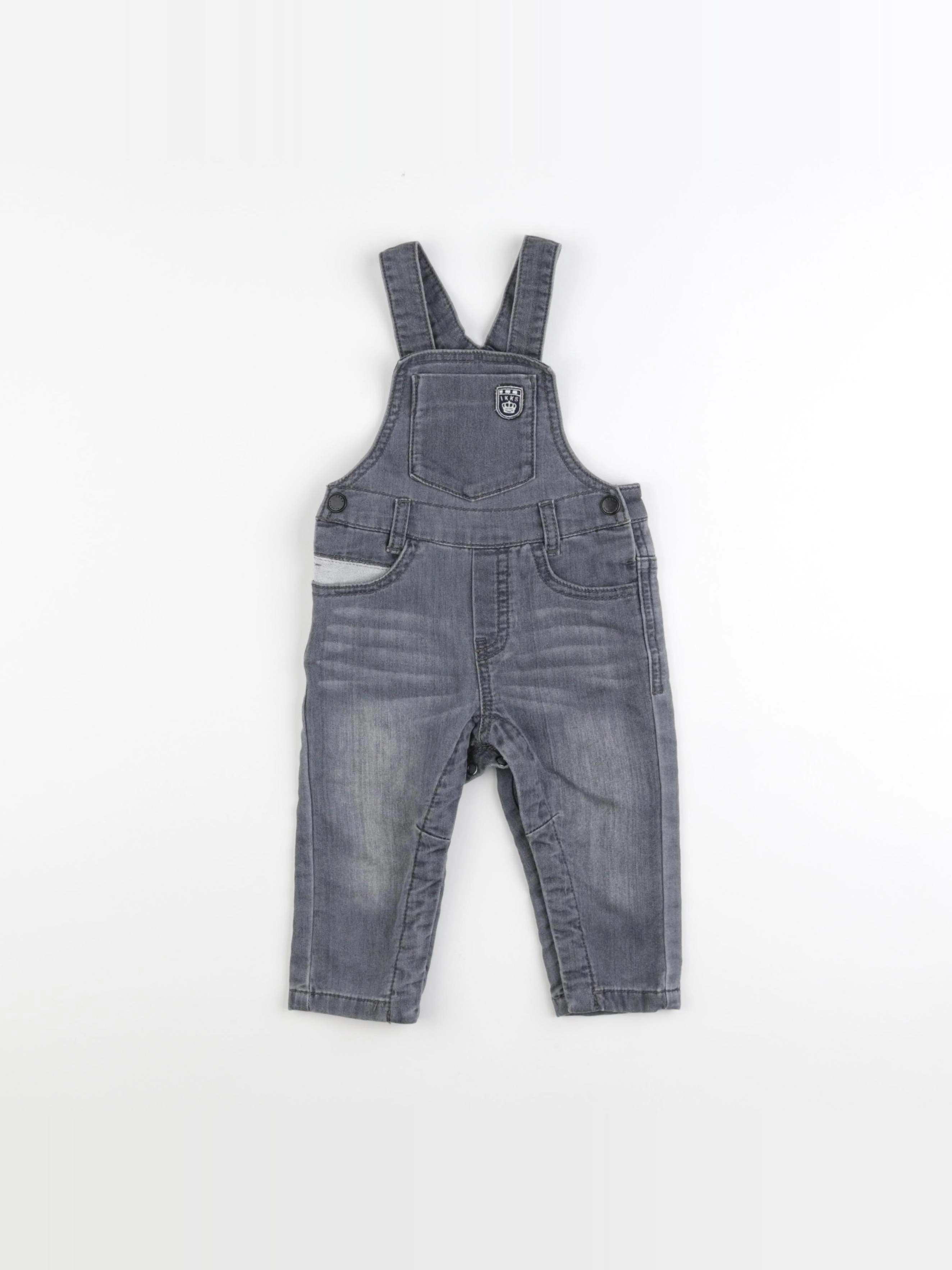 IKKS - salopette gris - 12 mois