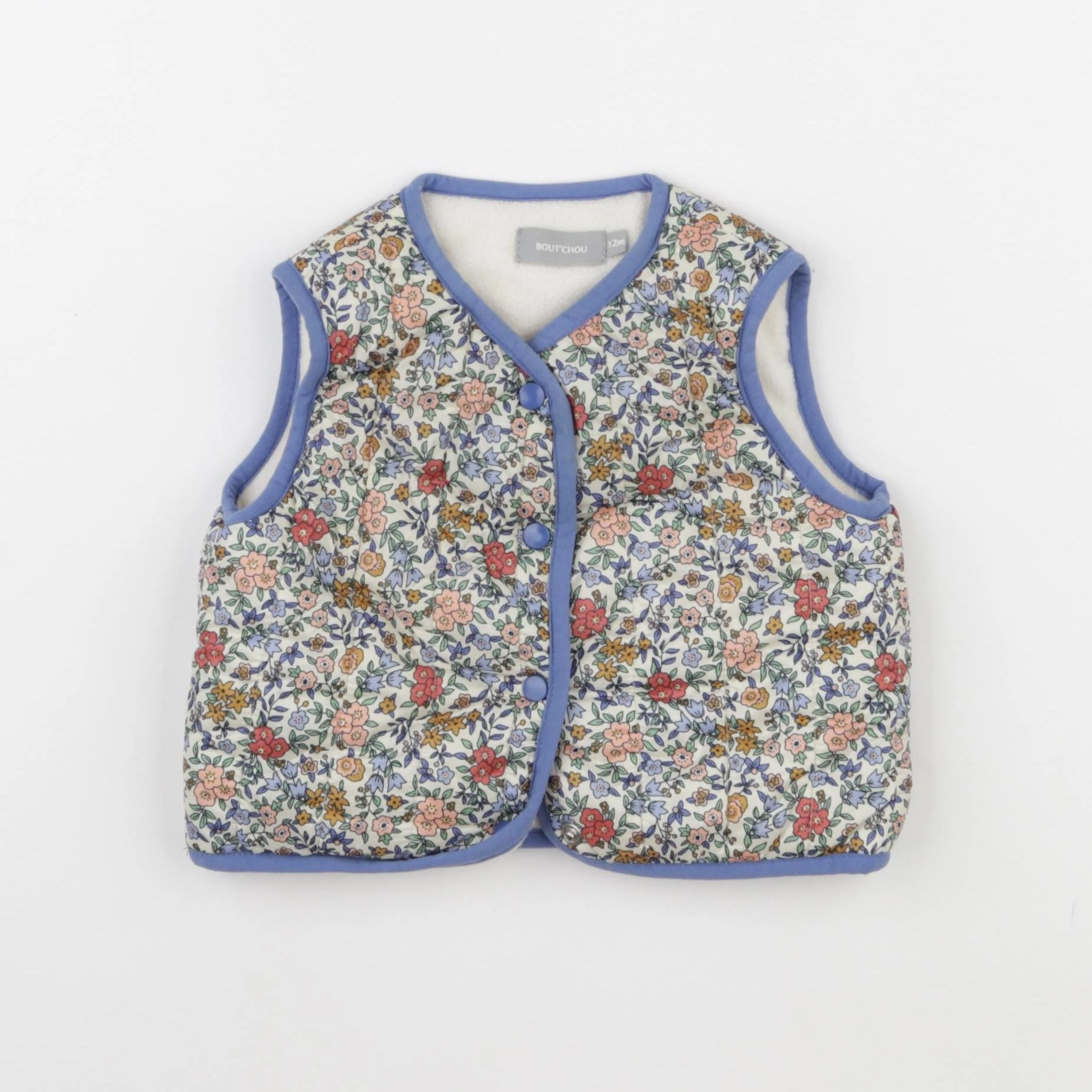 Boutchou - doudoune multicolore - 12 mois