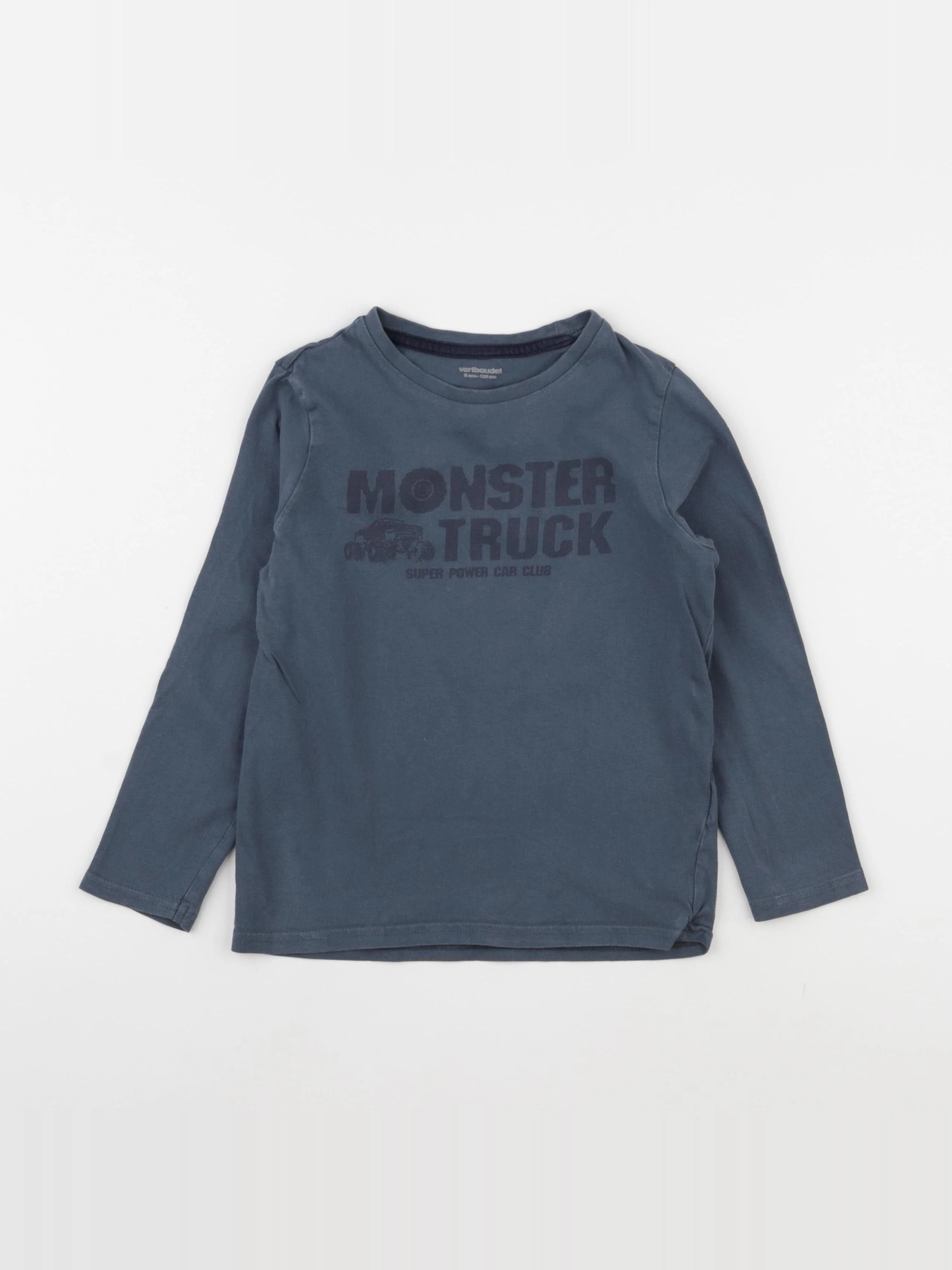 Vertbaudet - tee-shirt bleu - 8 ans