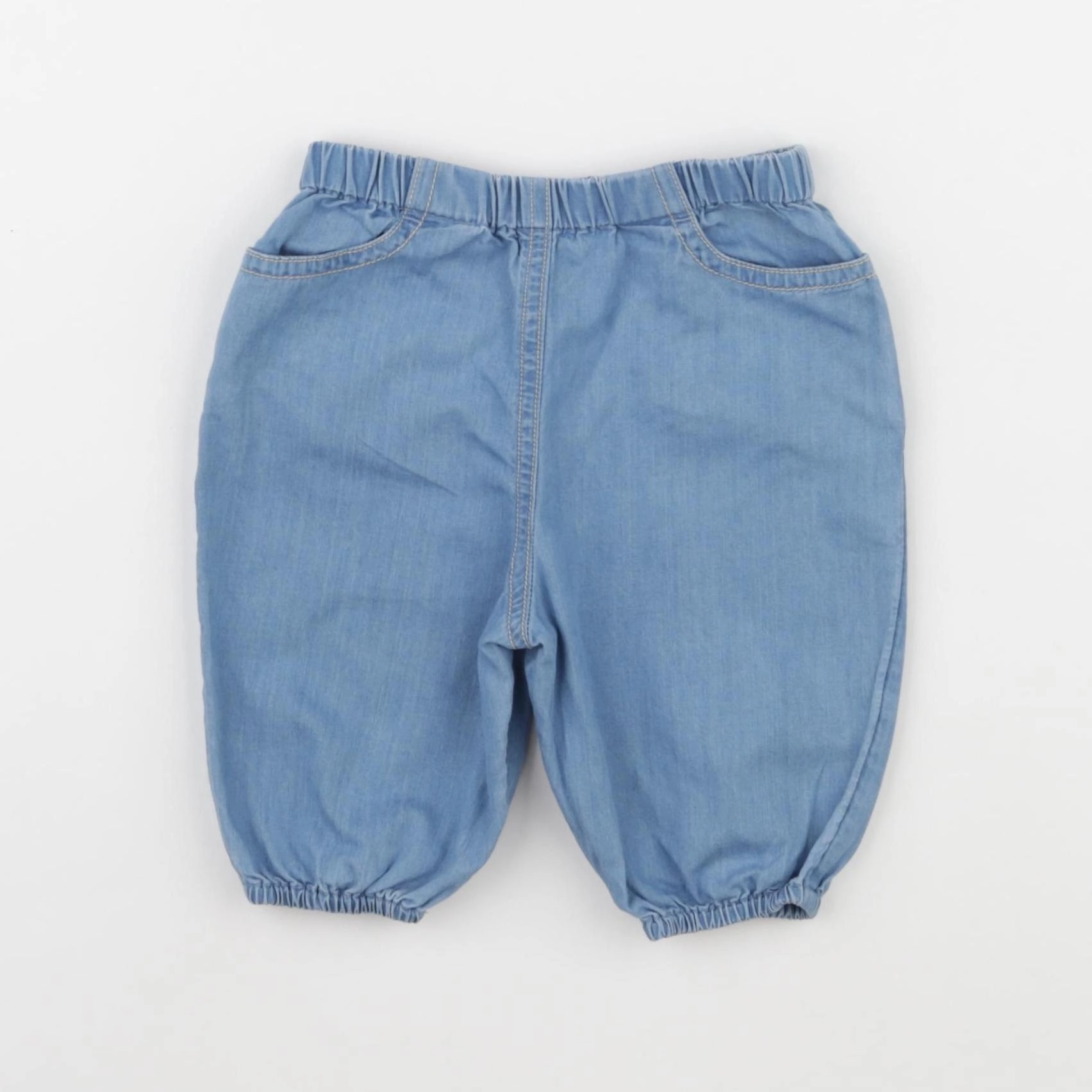 Boutchou - pantacourt bleu - 3 mois