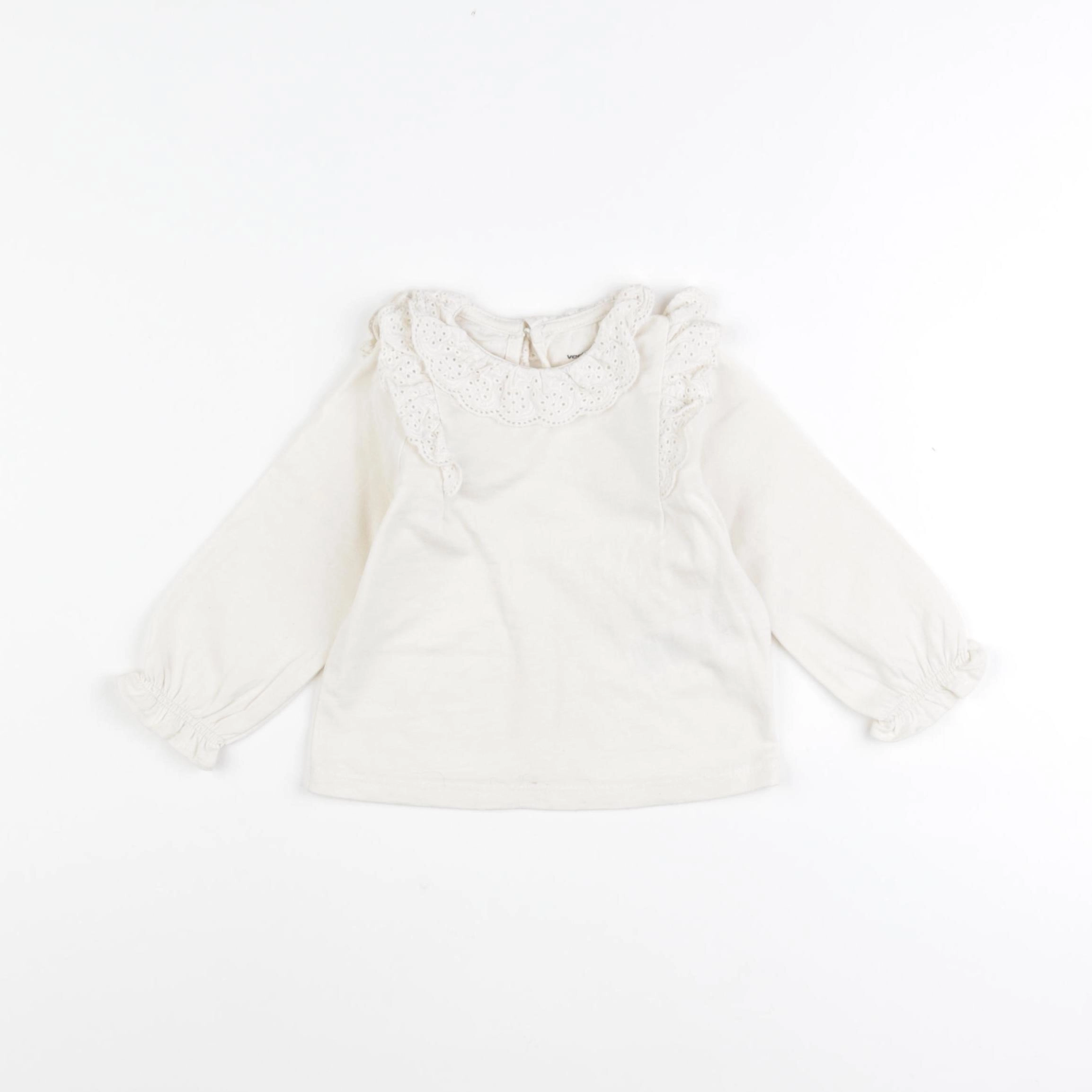 Vertbaudet - tee-shirt beige - 12 mois
