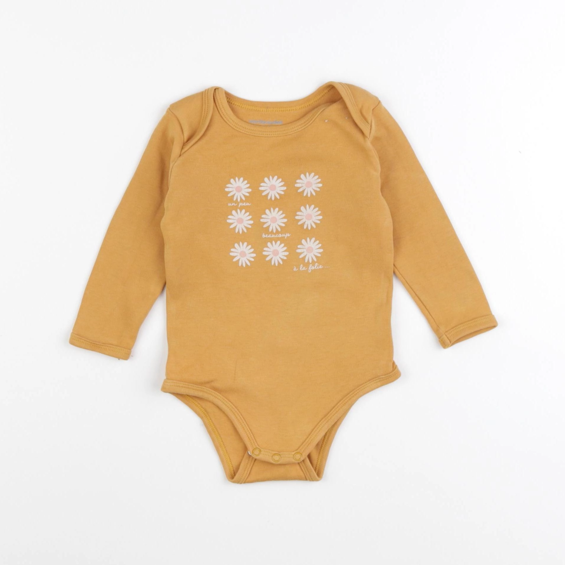 Vertbaudet - body jaune - 12 mois