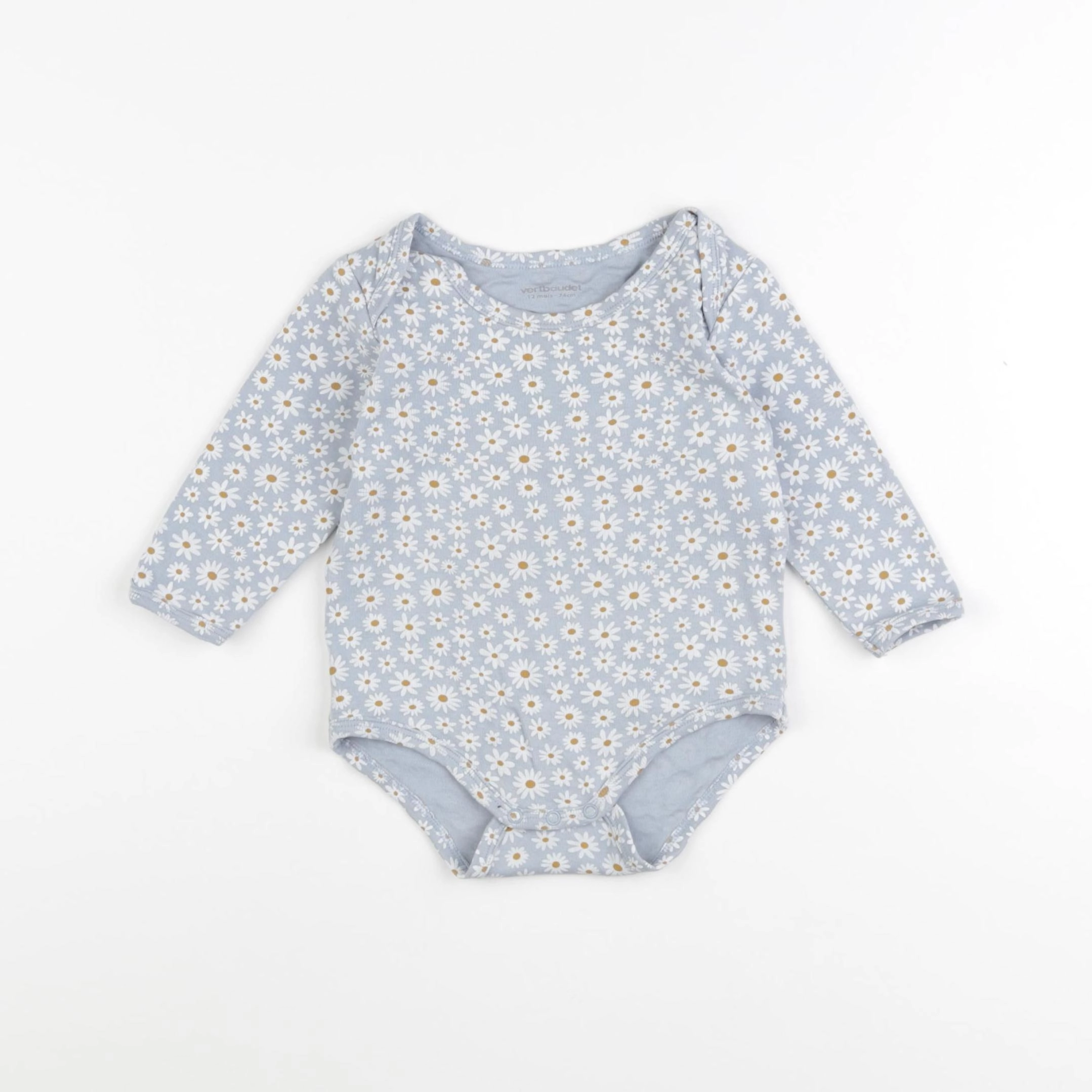 Vertbaudet - body bleu - 12 mois