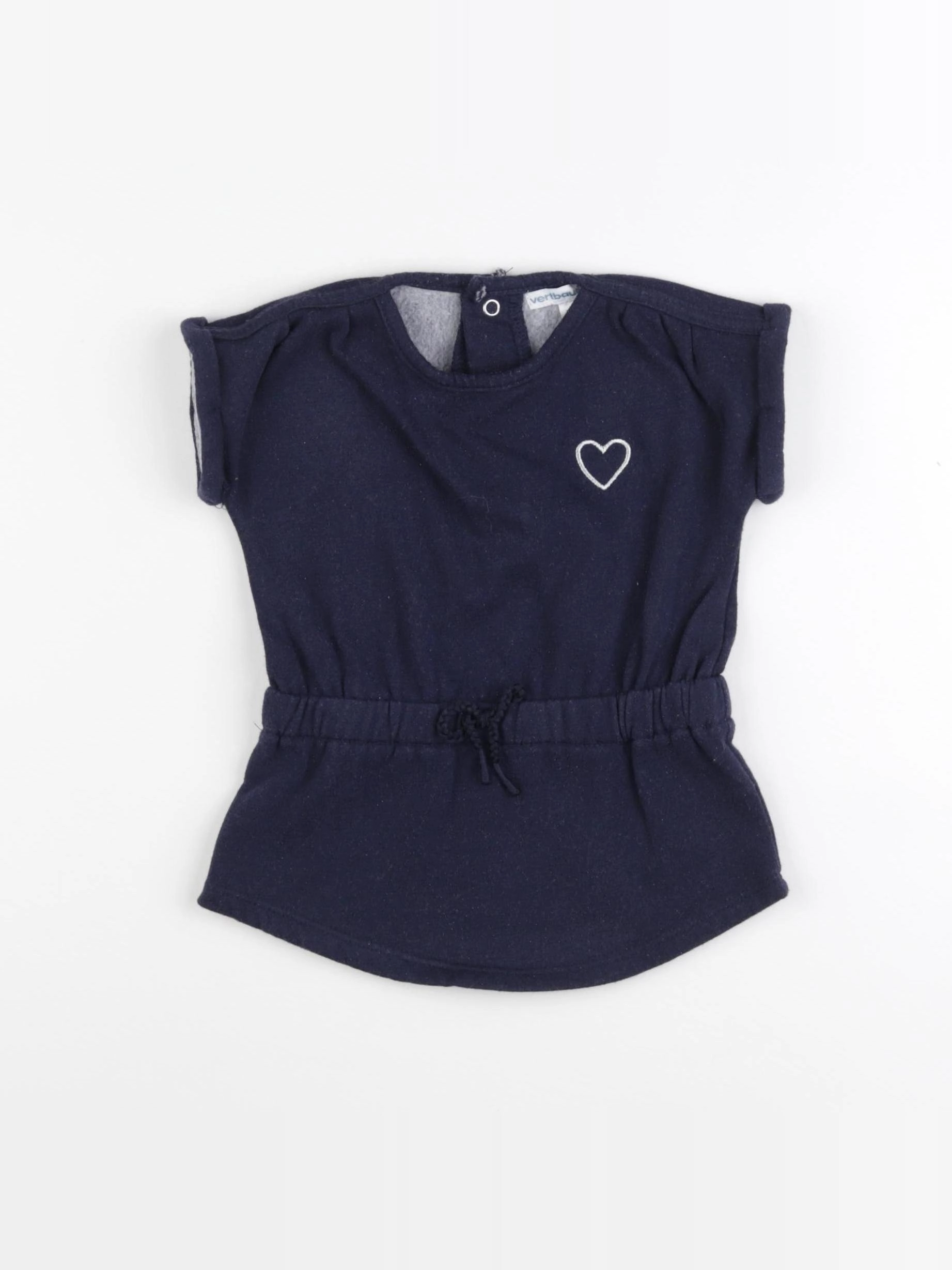 Vertbaudet - robe bleu - 12 mois