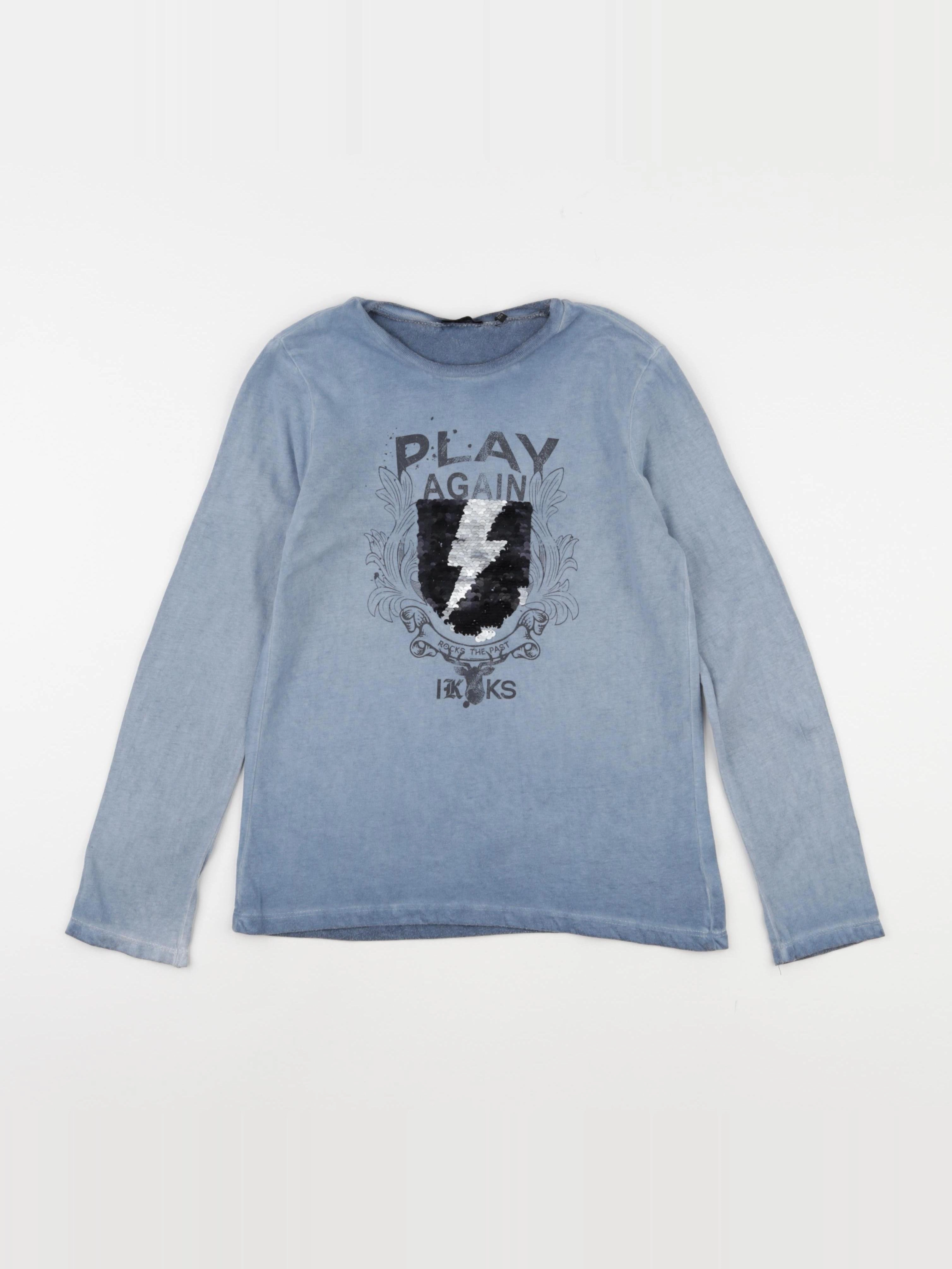 IKKS - tee-shirt bleu - 8 ans