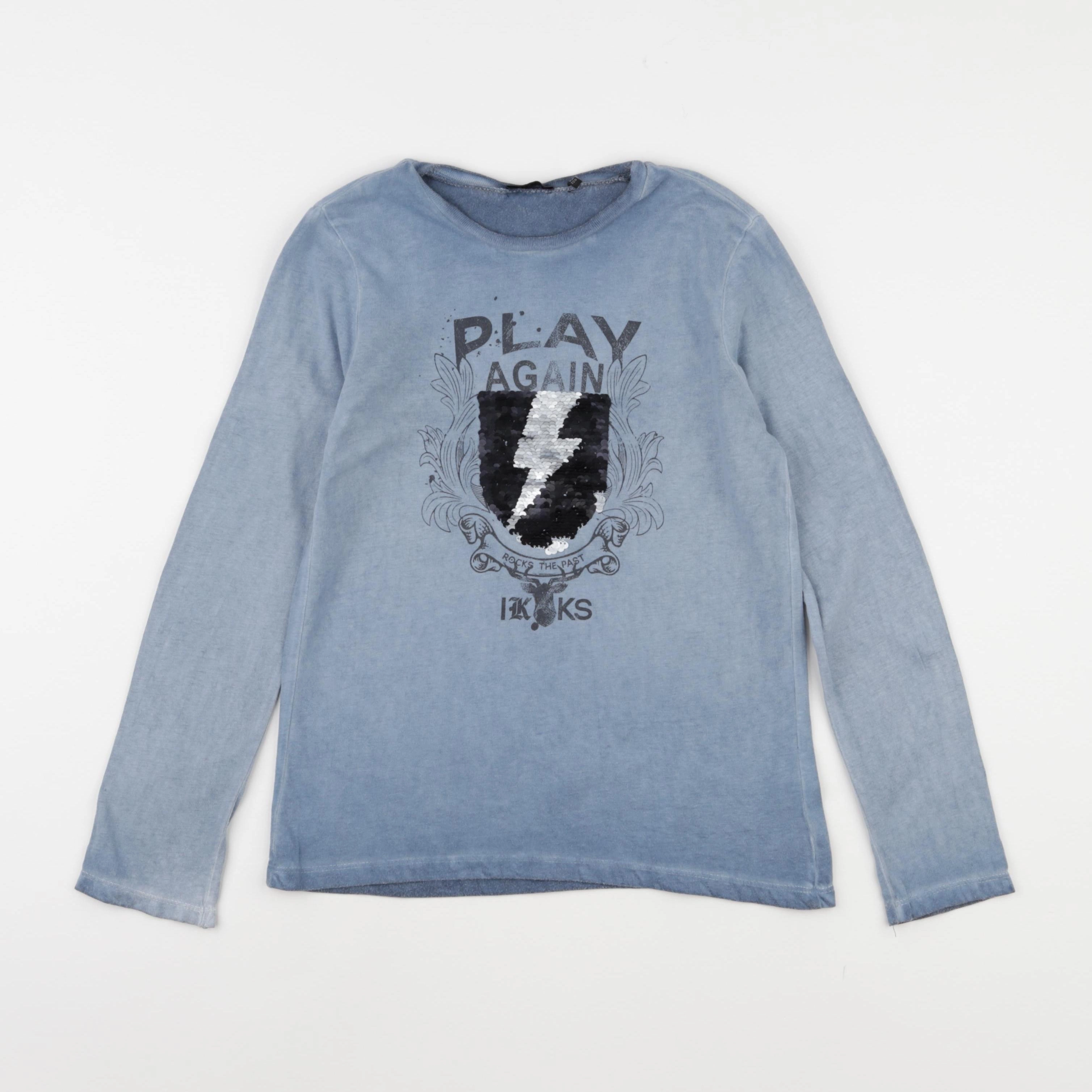 IKKS - tee-shirt bleu - 8 ans