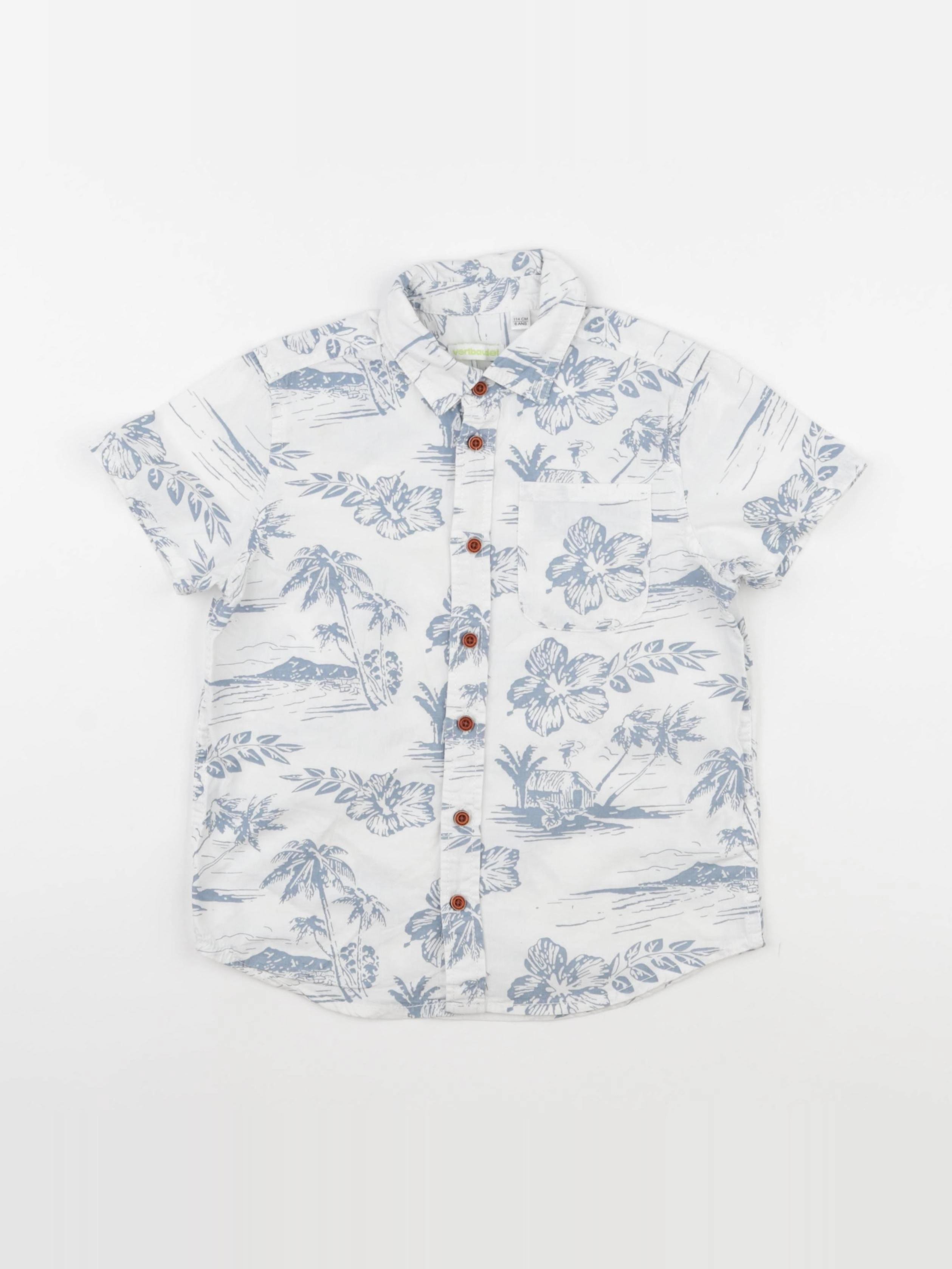 Vertbaudet - chemise multicolore - 6 ans