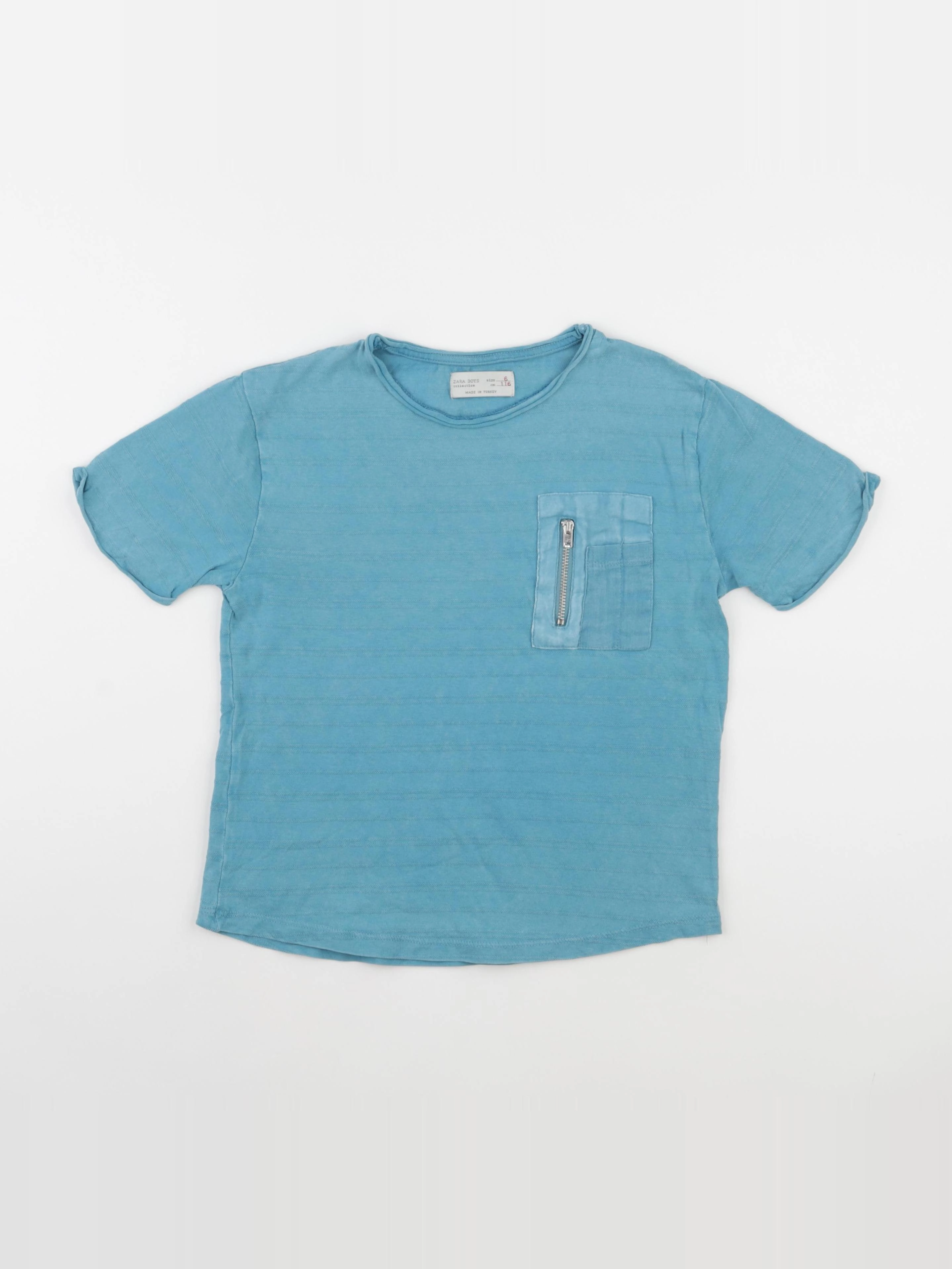Zara - tee-shirt bleu - 6 ans