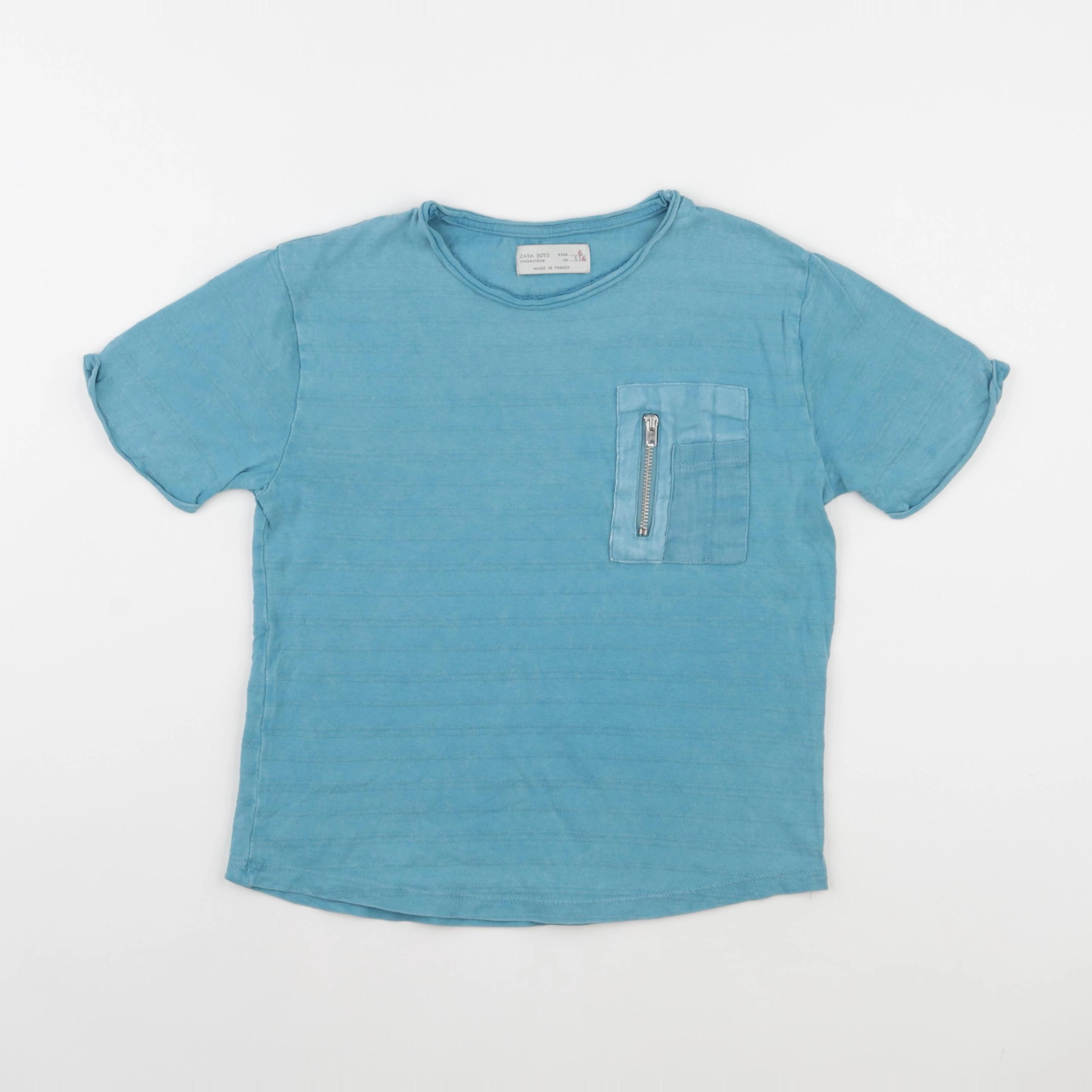Zara - tee-shirt bleu - 6 ans