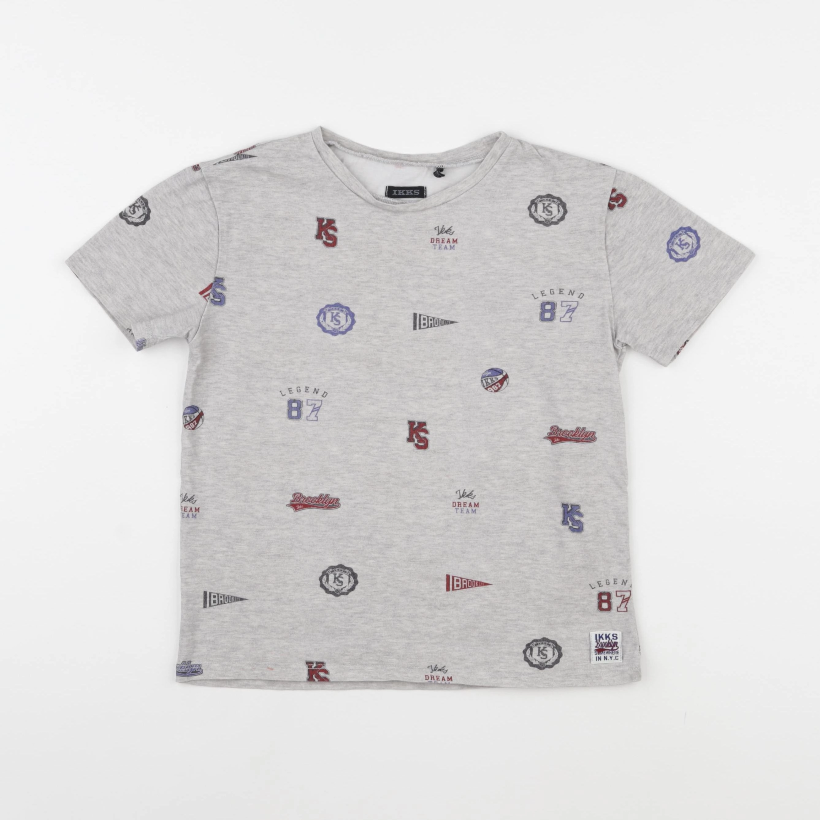 IKKS - tee-shirt gris - 8 ans