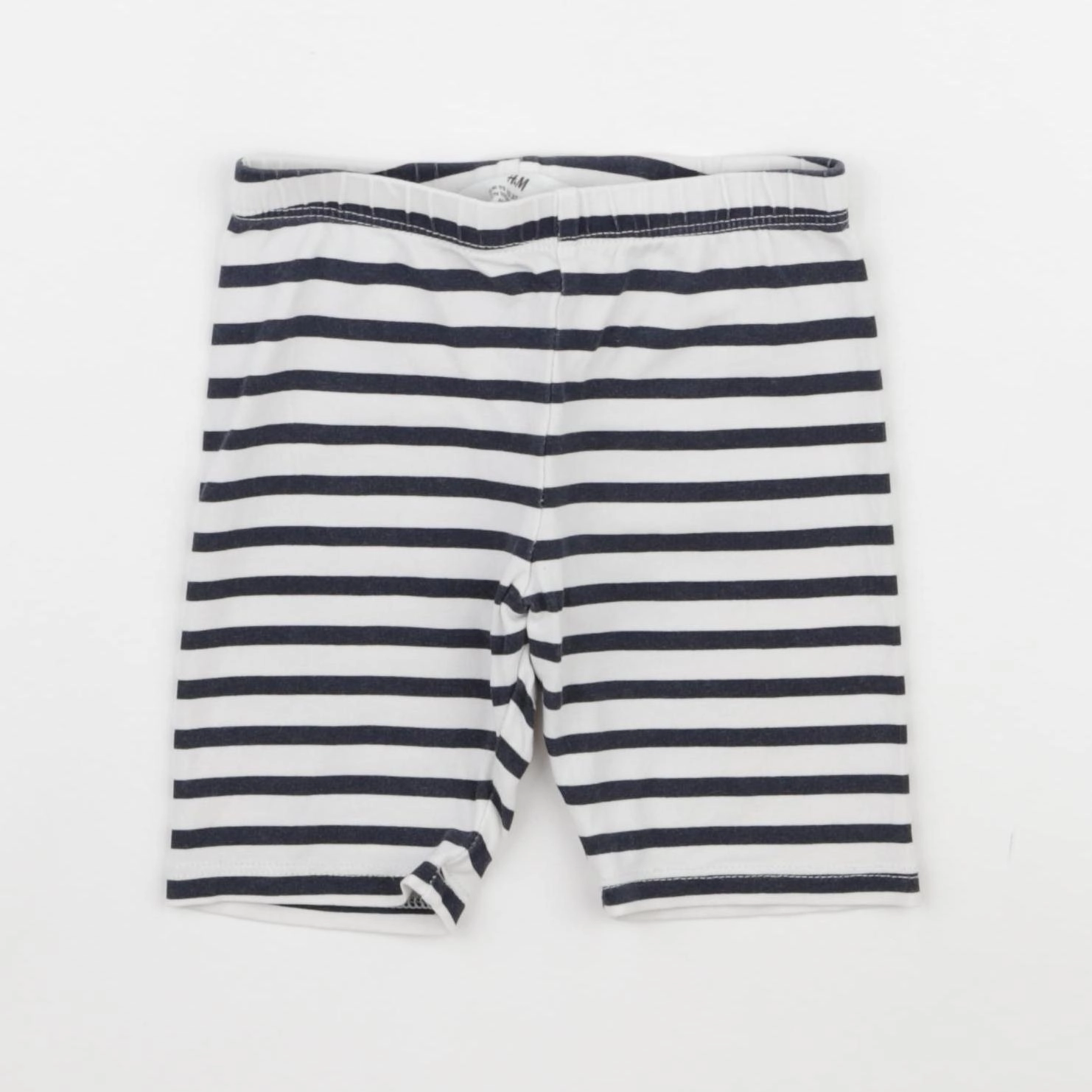 H&M - legging court blanc, bleu - 2/3 ans