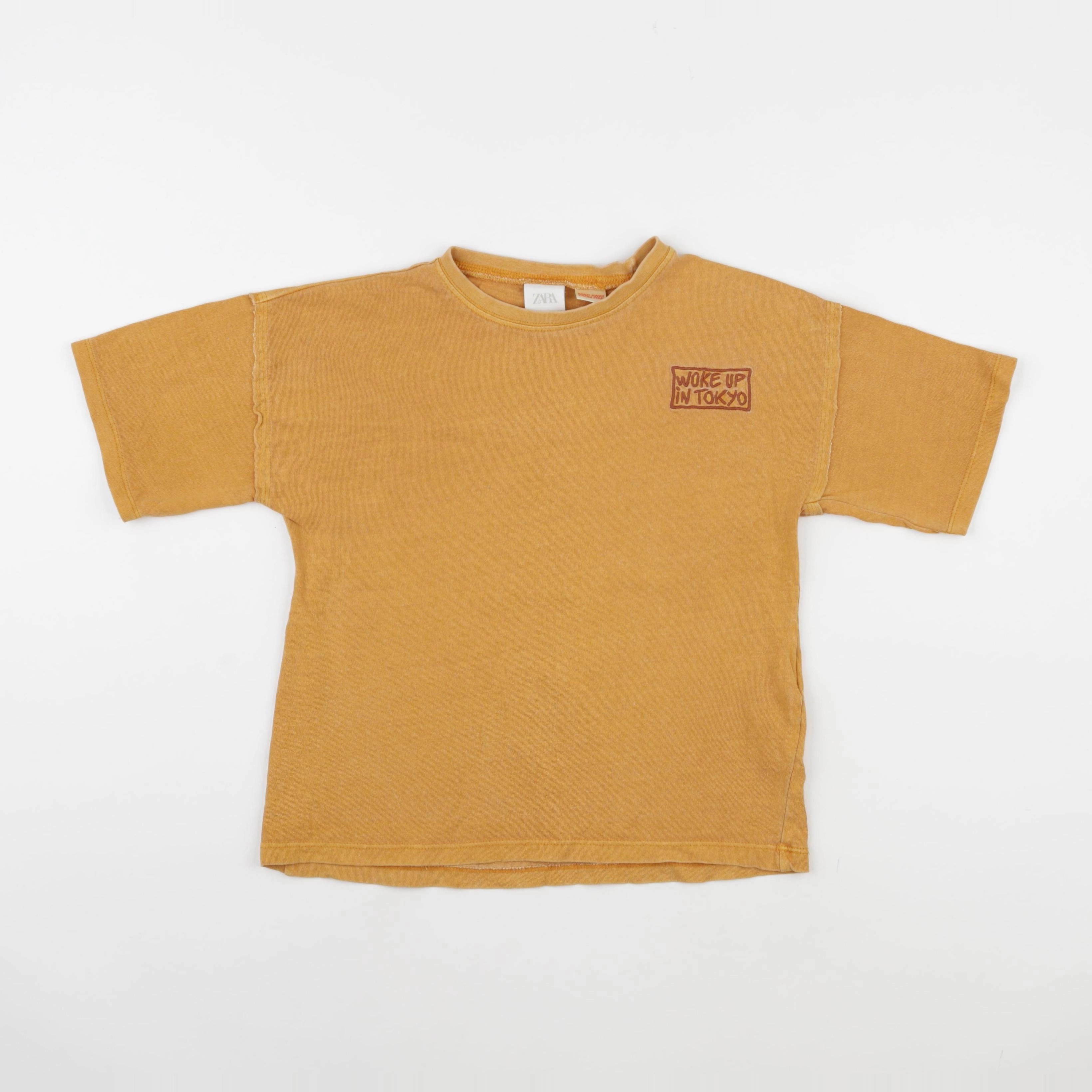 Zara - tee-shirt jaune - 5/6 ans