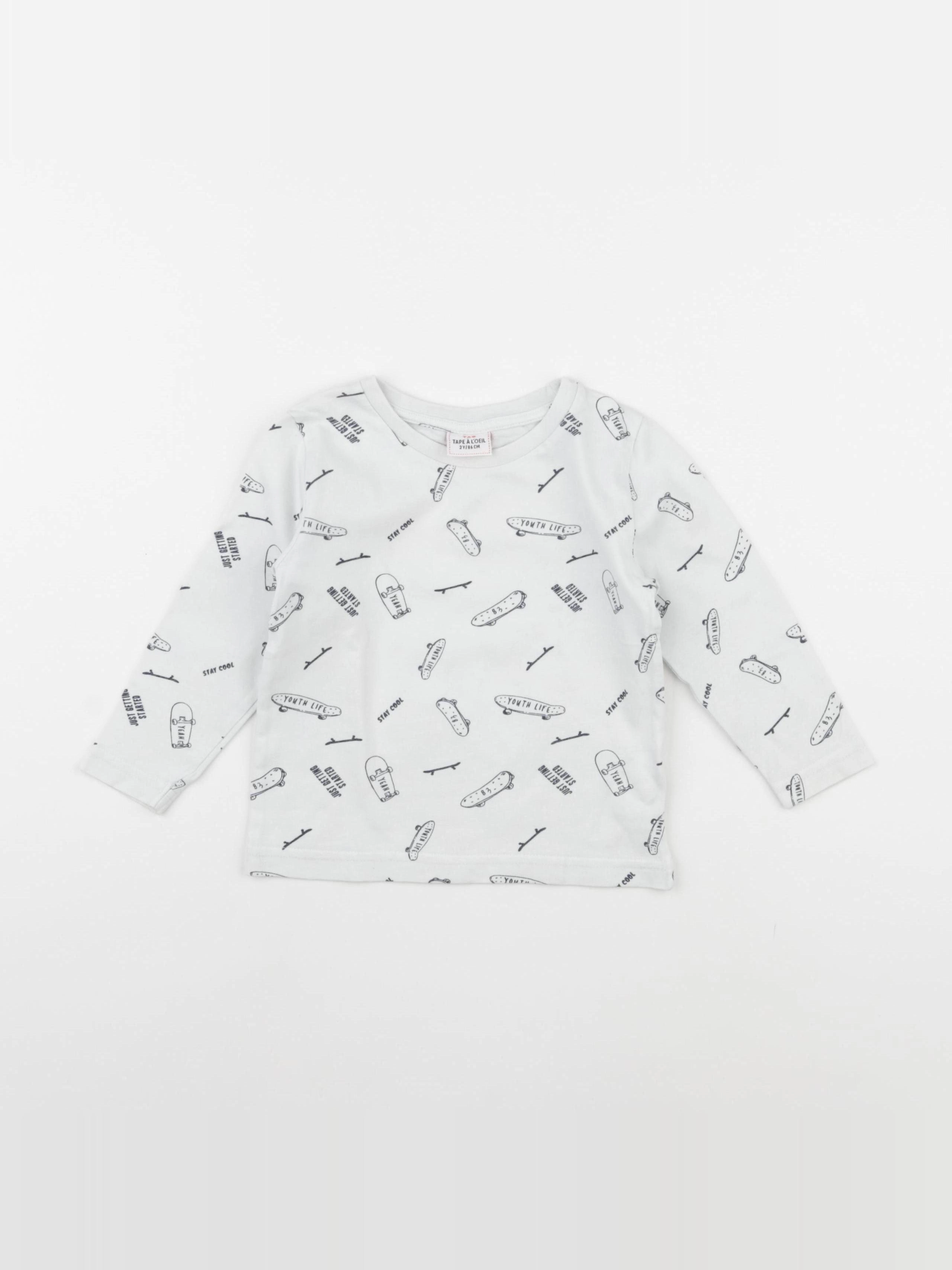 Tape à l'oeil - tee-shirt blanc - 2 ans