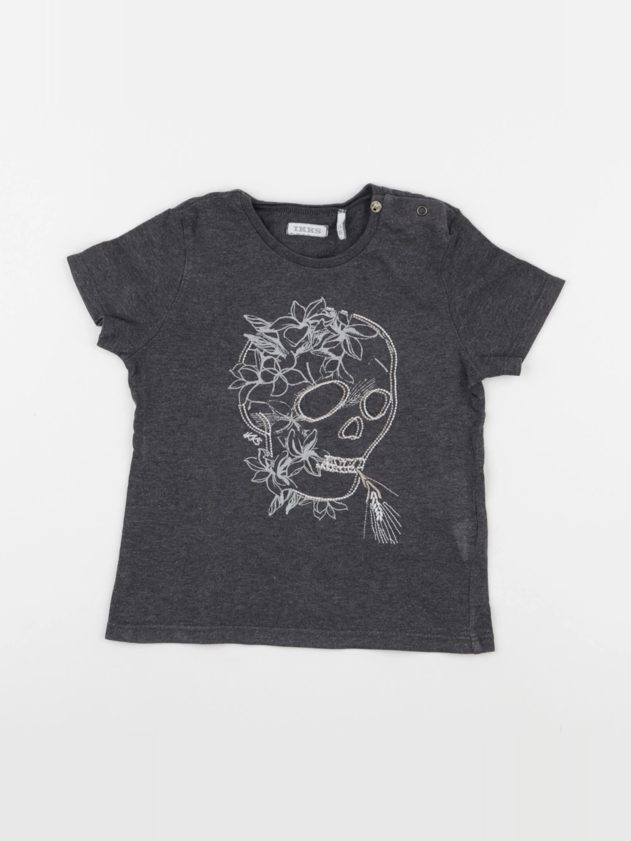 IKKS - tee-shirt gris - 2 ans