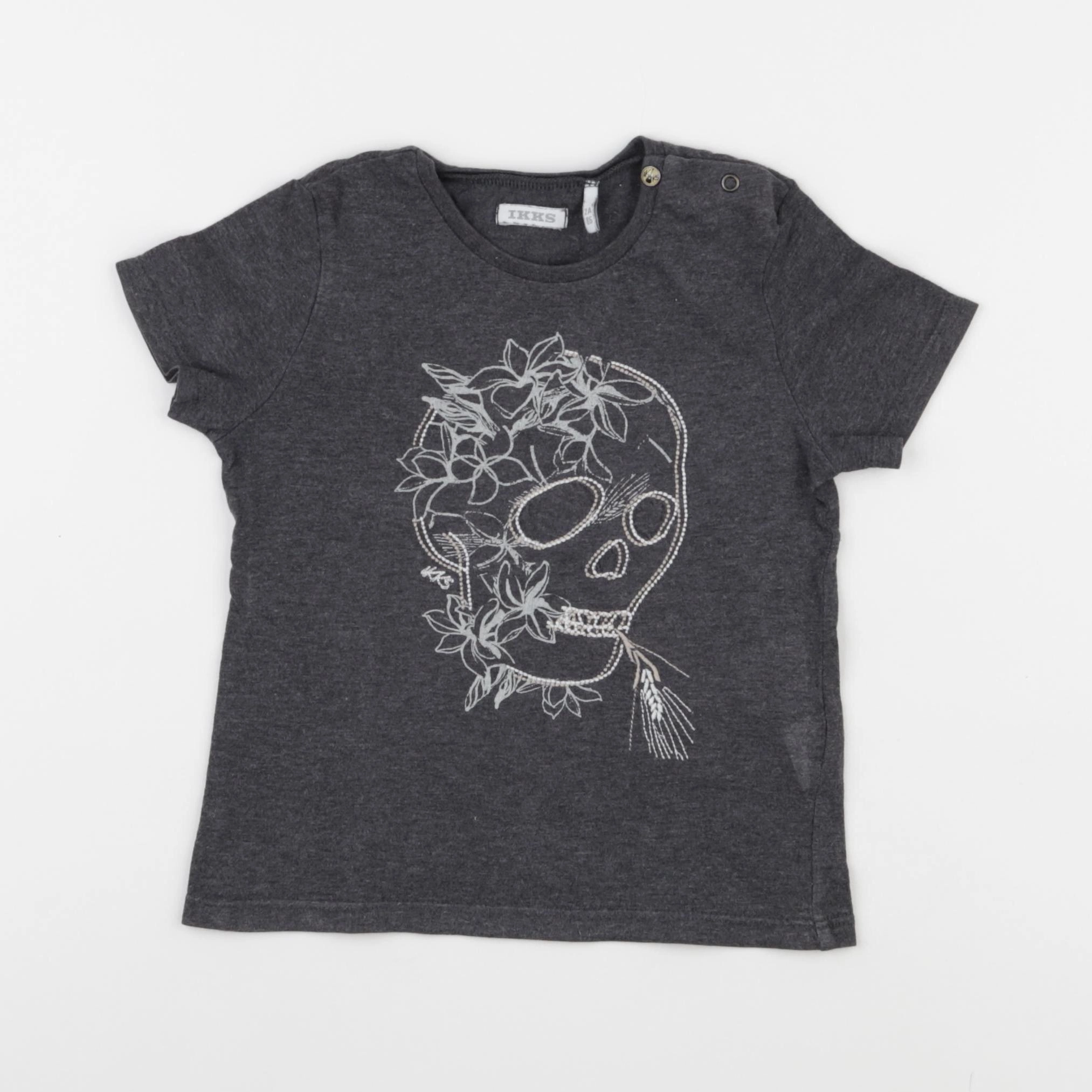 IKKS - tee-shirt gris - 2 ans