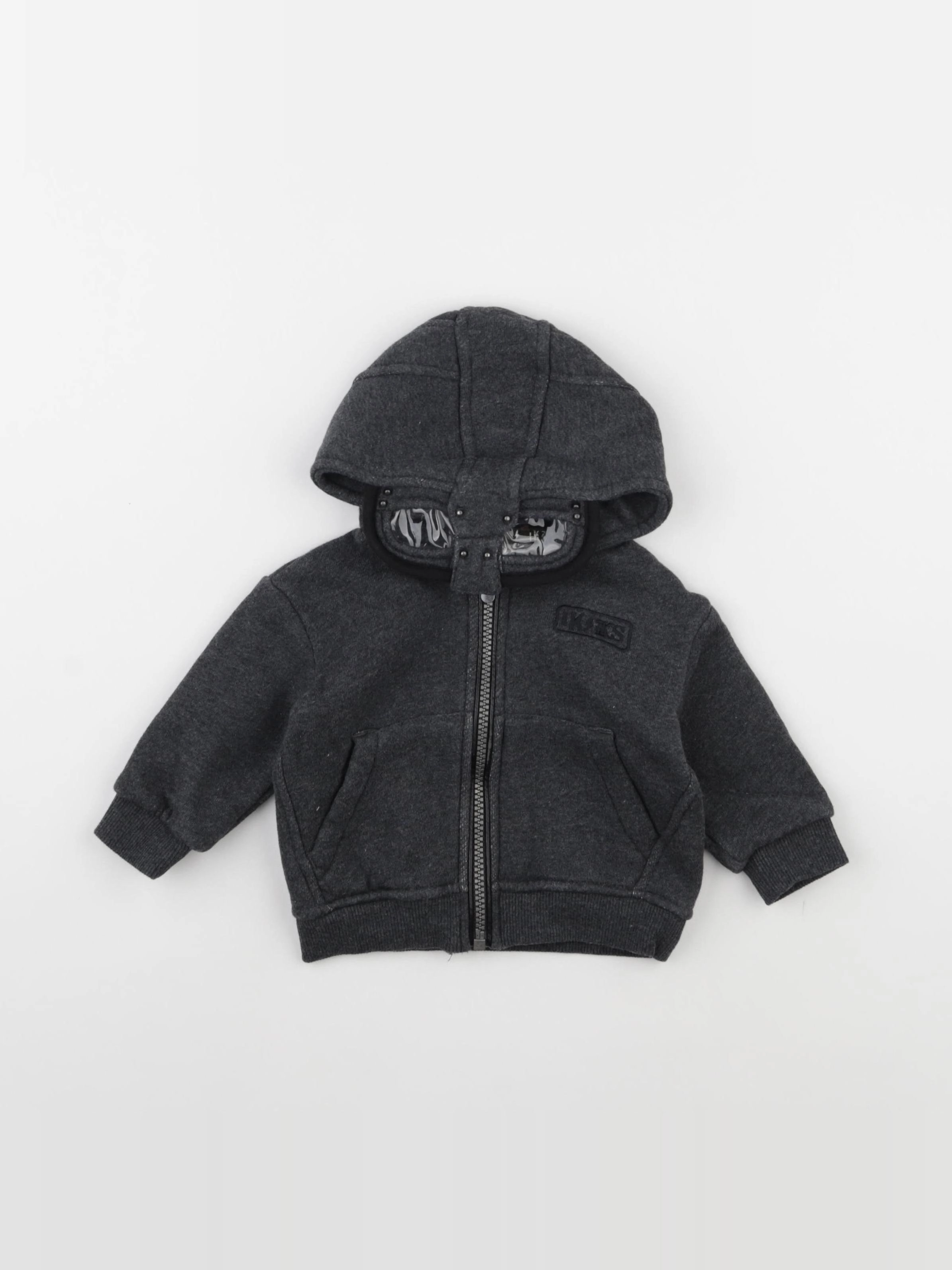 IKKS - sweat gris - 6 mois