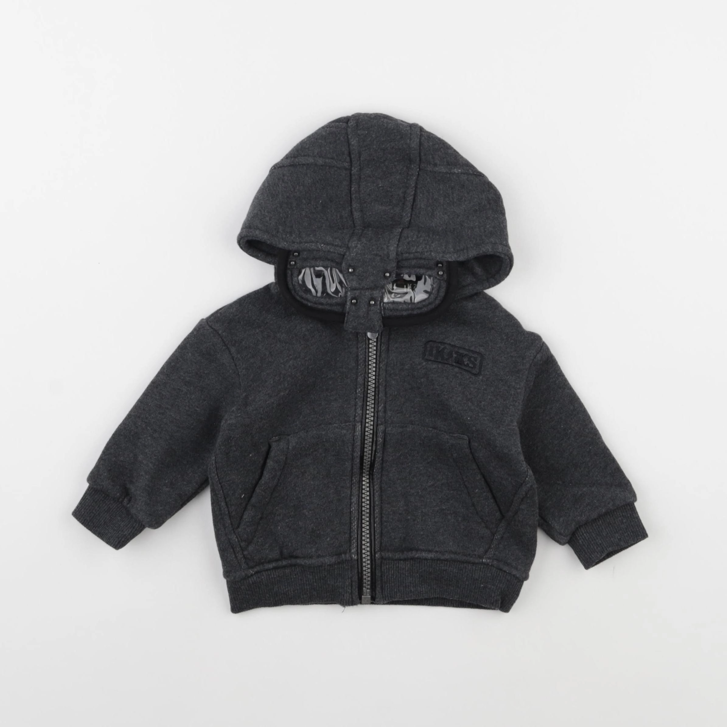 IKKS - sweat gris - 6 mois