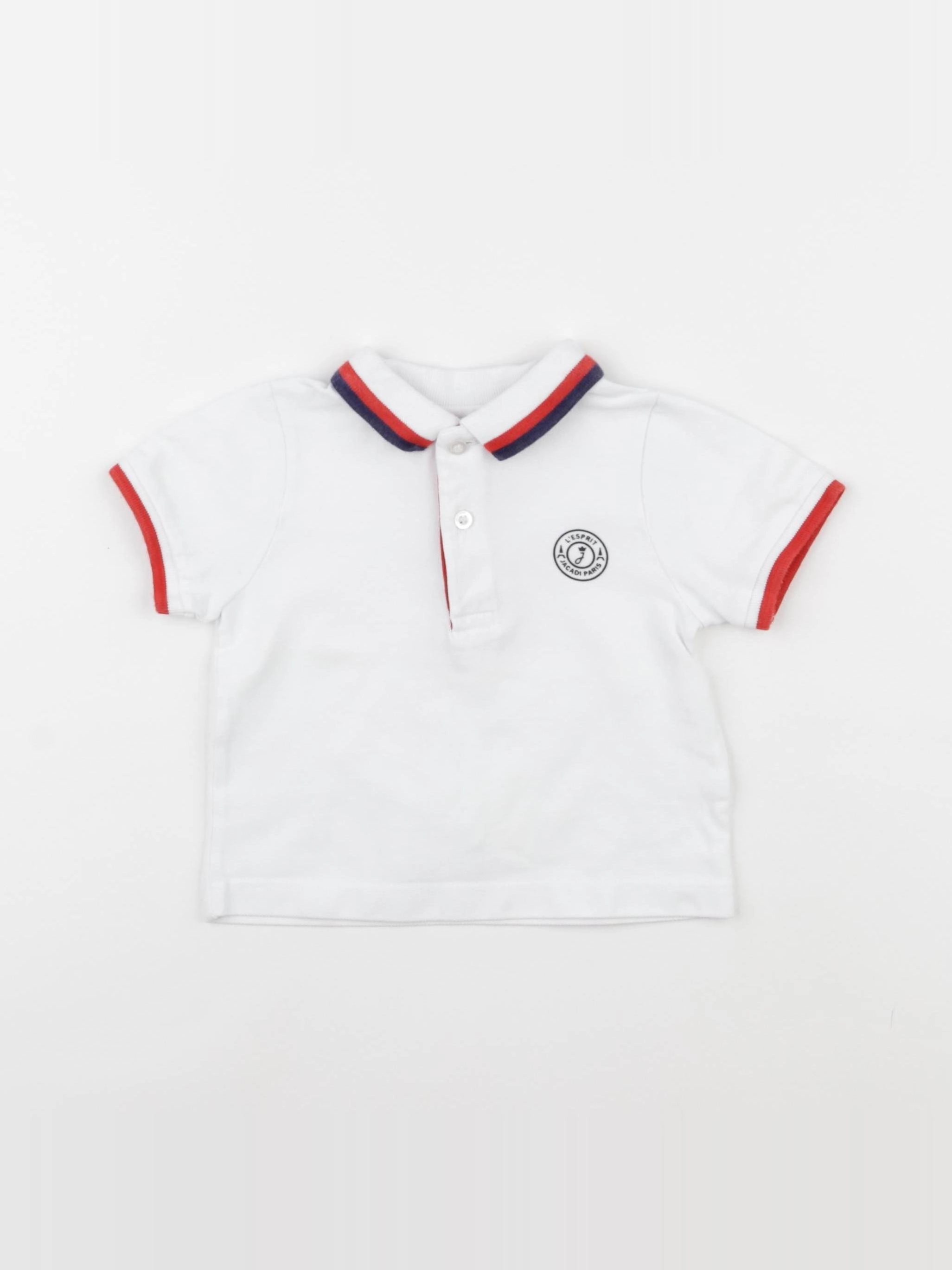 Jacadi - polo blanc - 18 mois