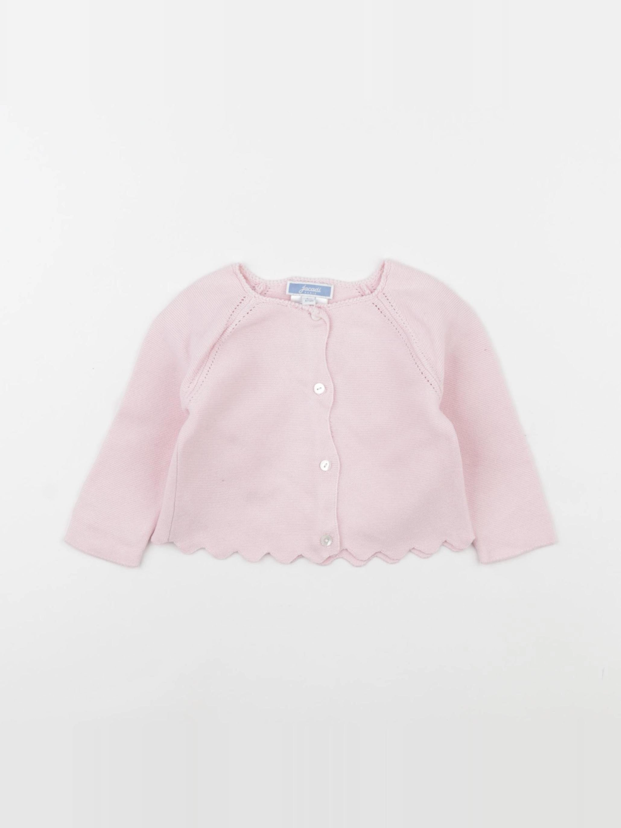 Jacadi - gilet rose - 6 mois