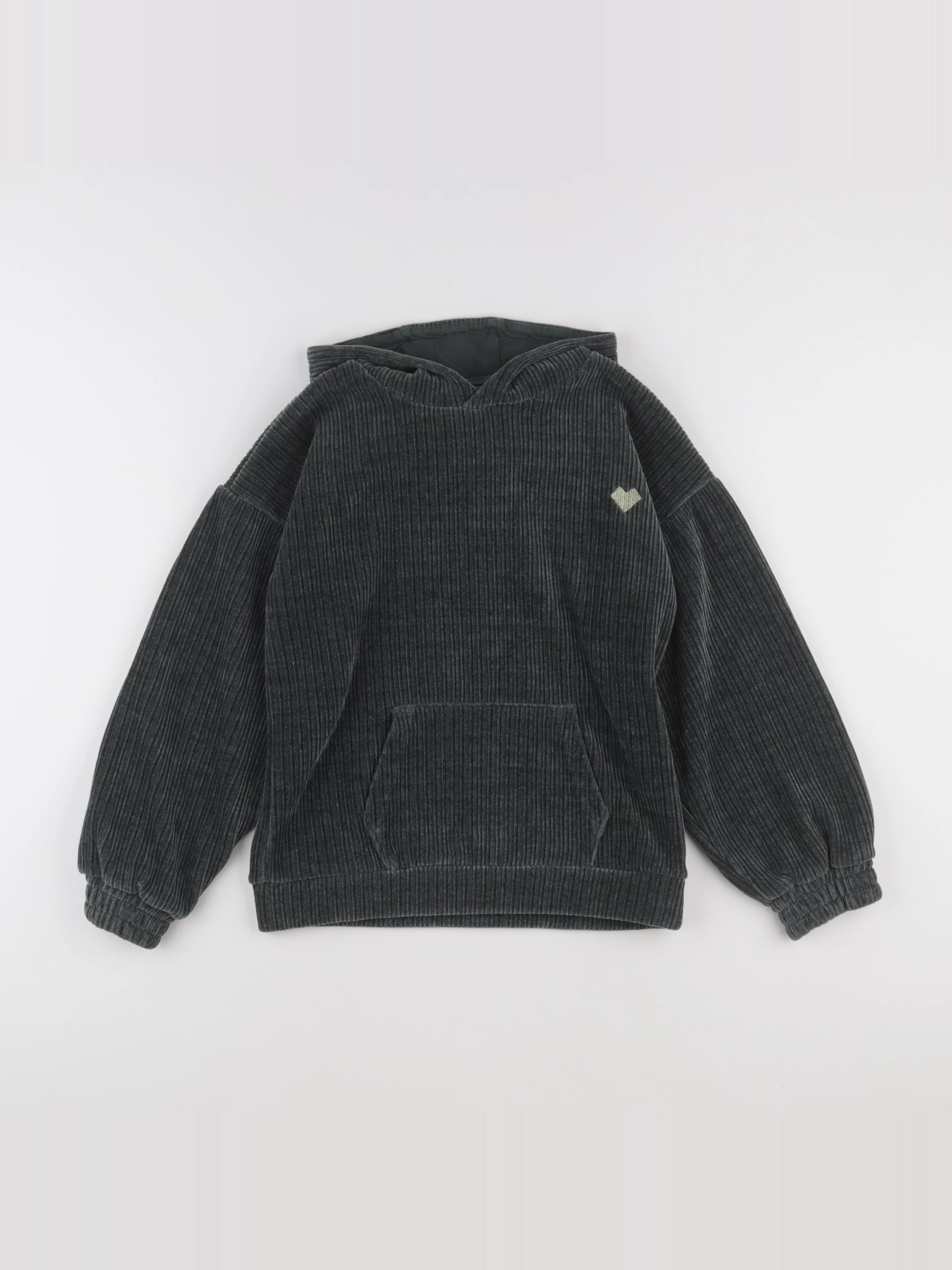 Vertbaudet - pull vert, or - 12 ans
