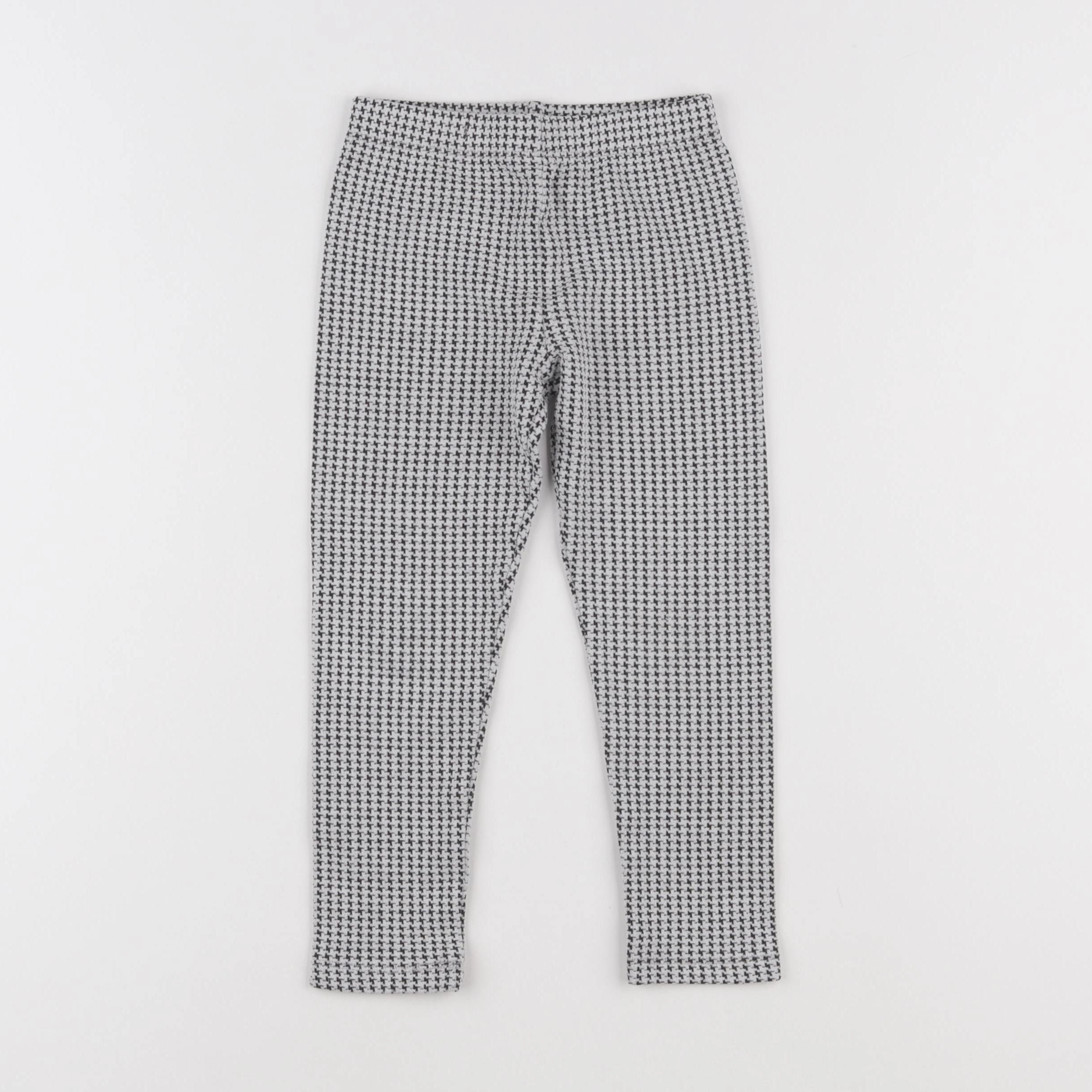 Vertbaudet - legging blanc, noir - 5 ans