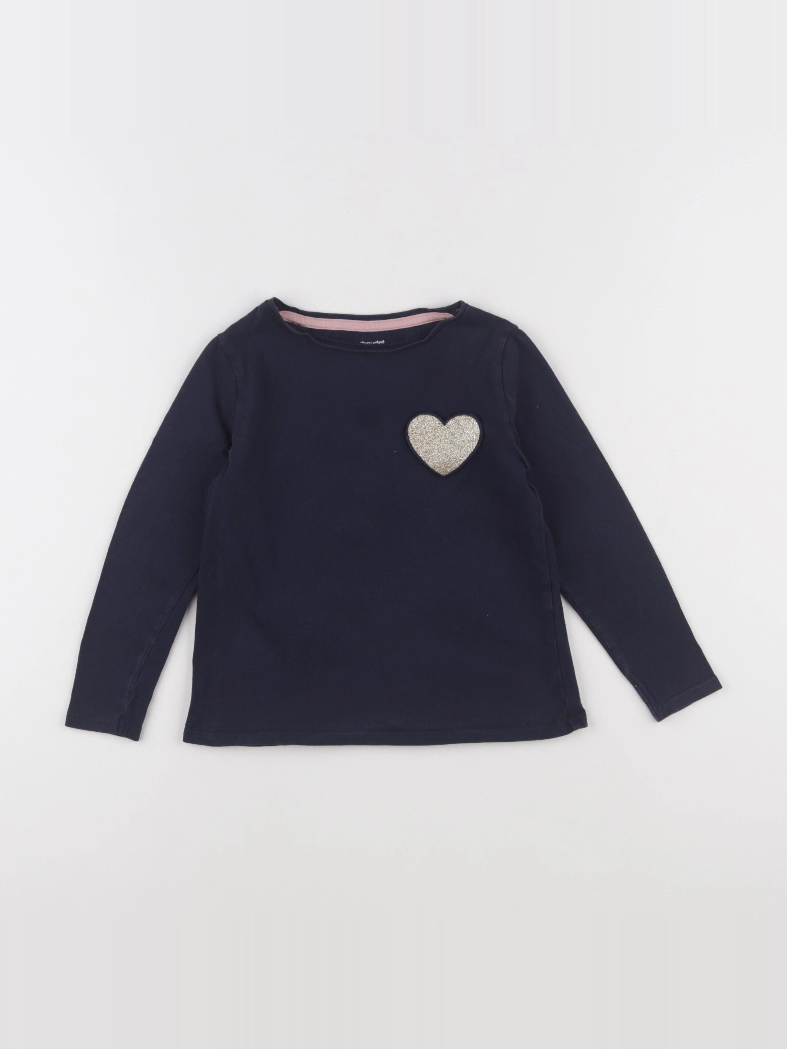 Vertbaudet - tee-shirt bleu, or - 5 ans