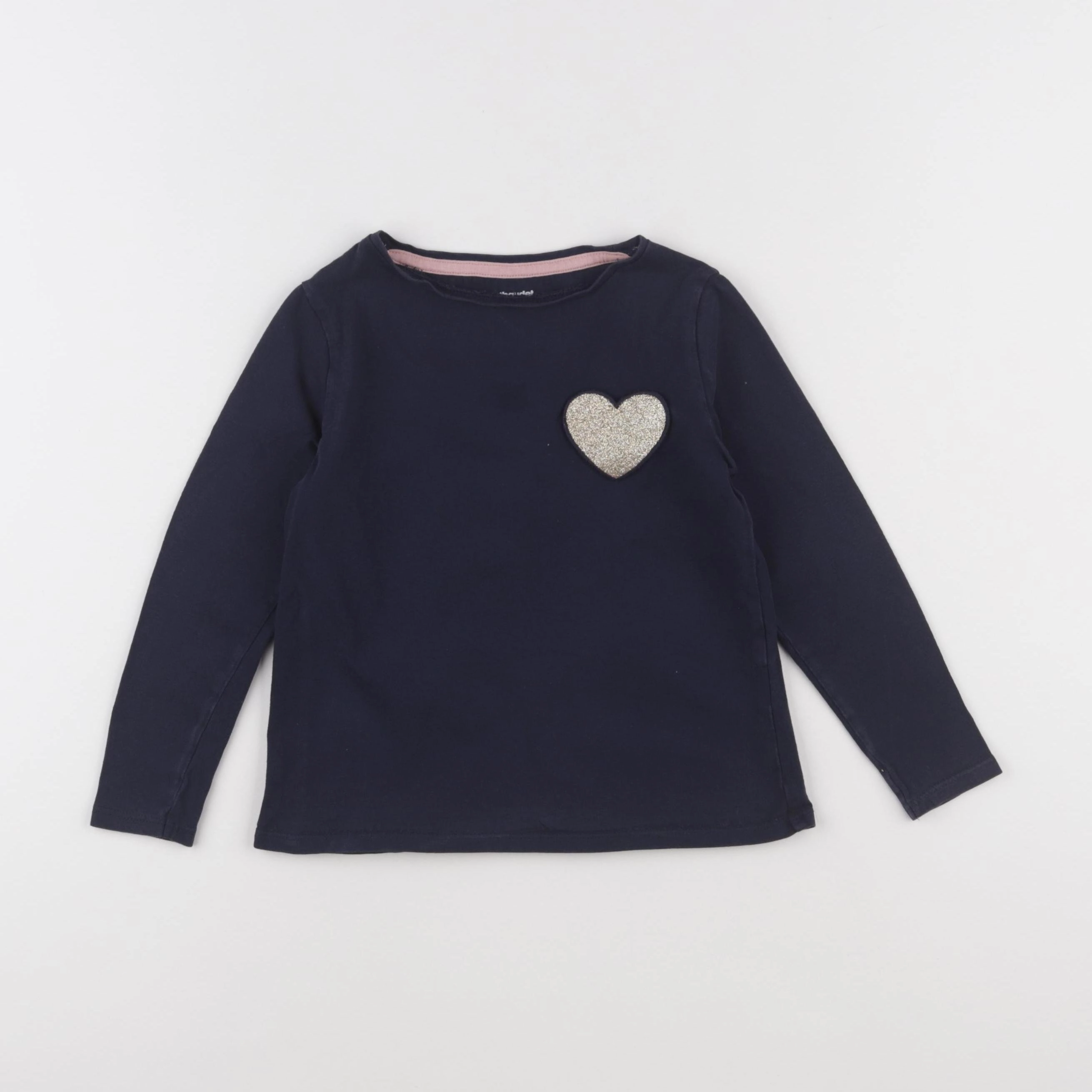 Vertbaudet - tee-shirt bleu, or - 5 ans