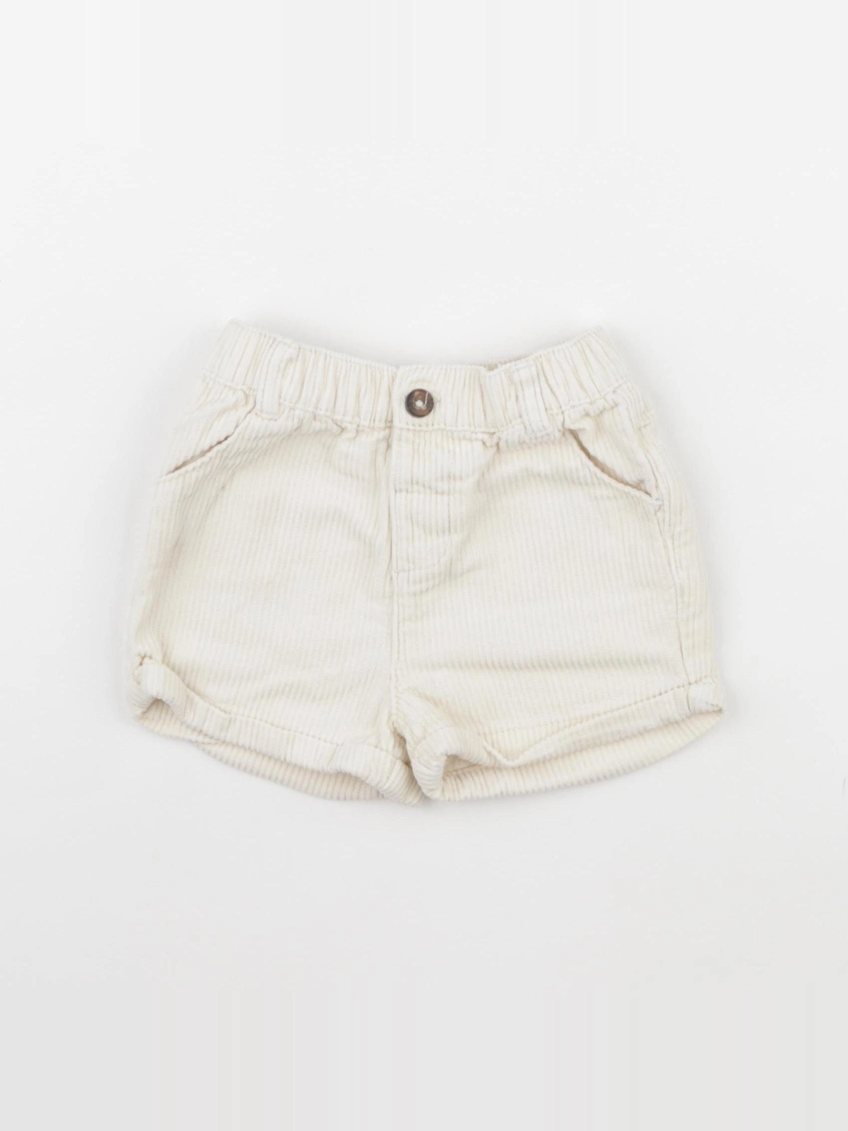 Vertbaudet - short blanc - 12 mois