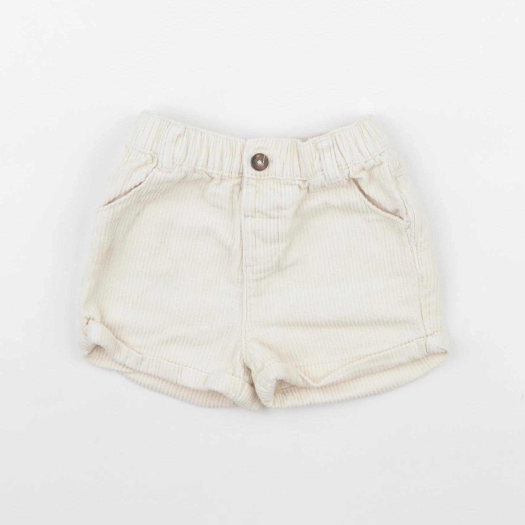 Vertbaudet - short blanc - 12 mois