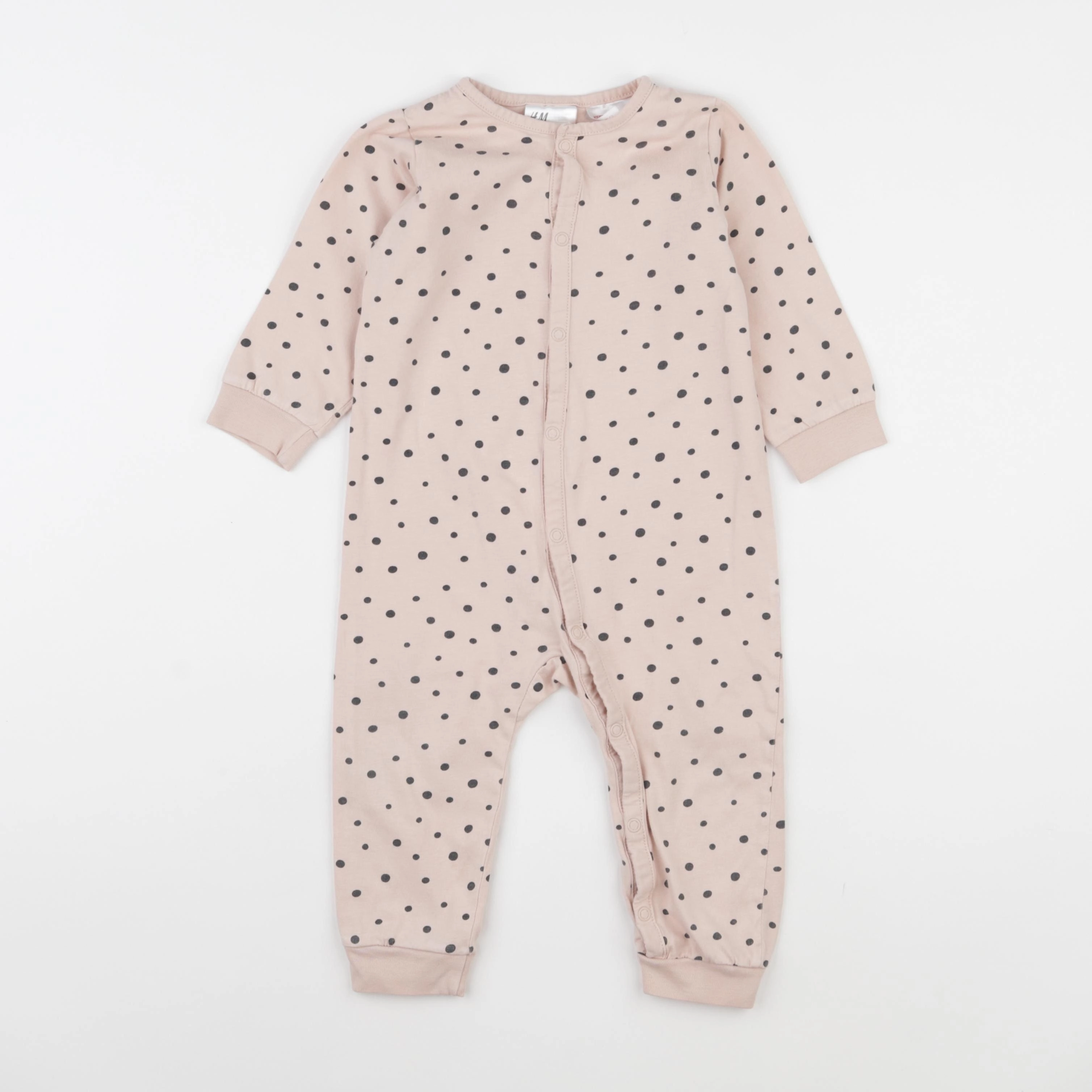 H&M - pyjama coton rose - 12 mois