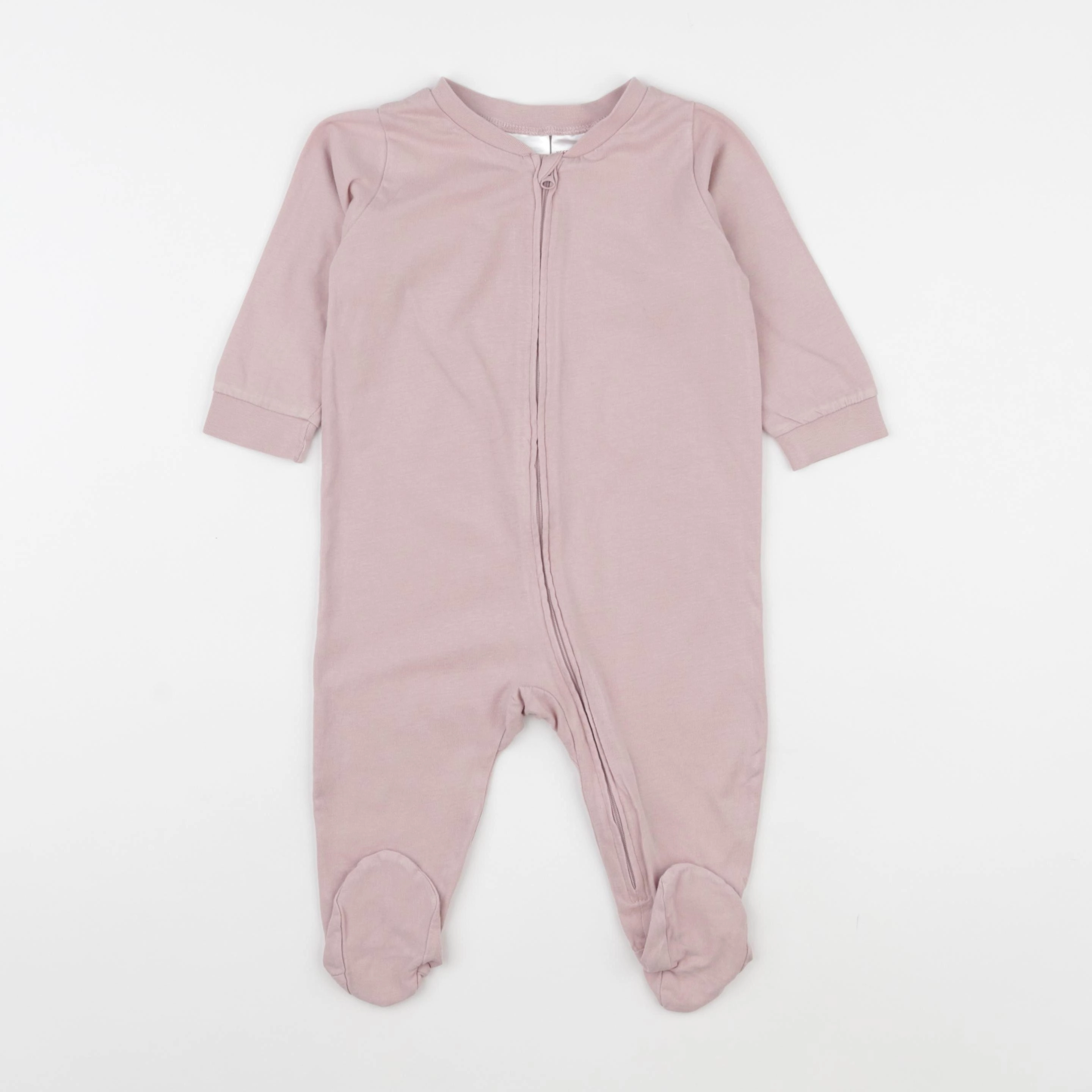 H&M - pyjama coton rose - 9 mois