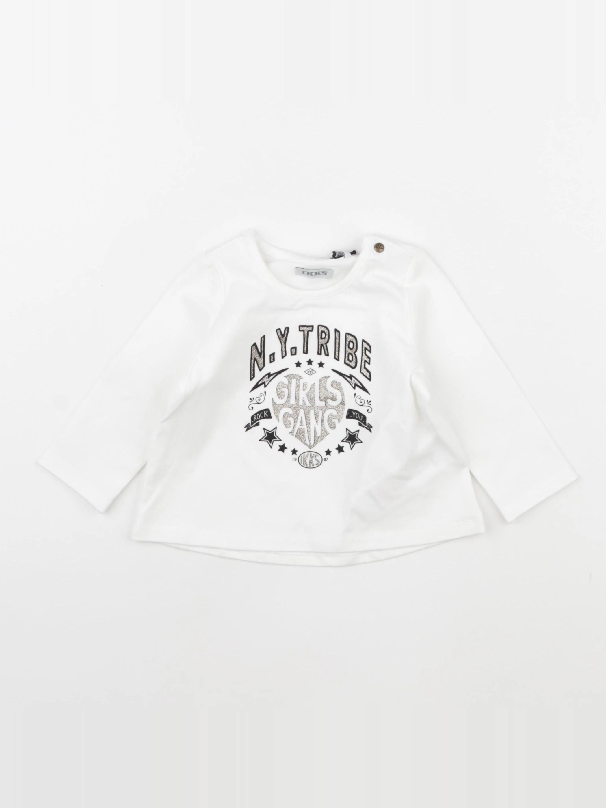 IKKS - tee-shirt blanc - 6 mois