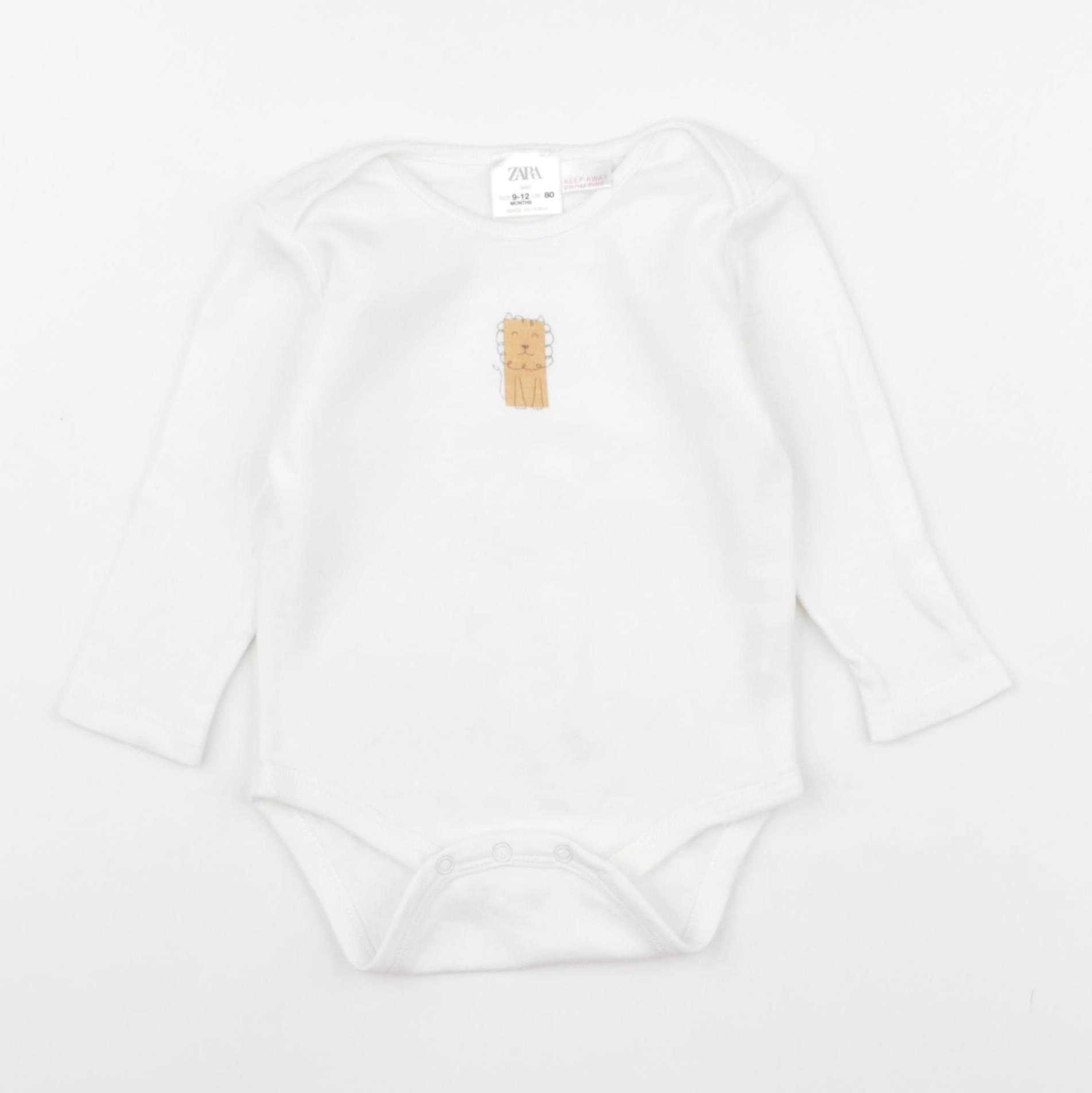 Zara - body blanc - 9/12 mois