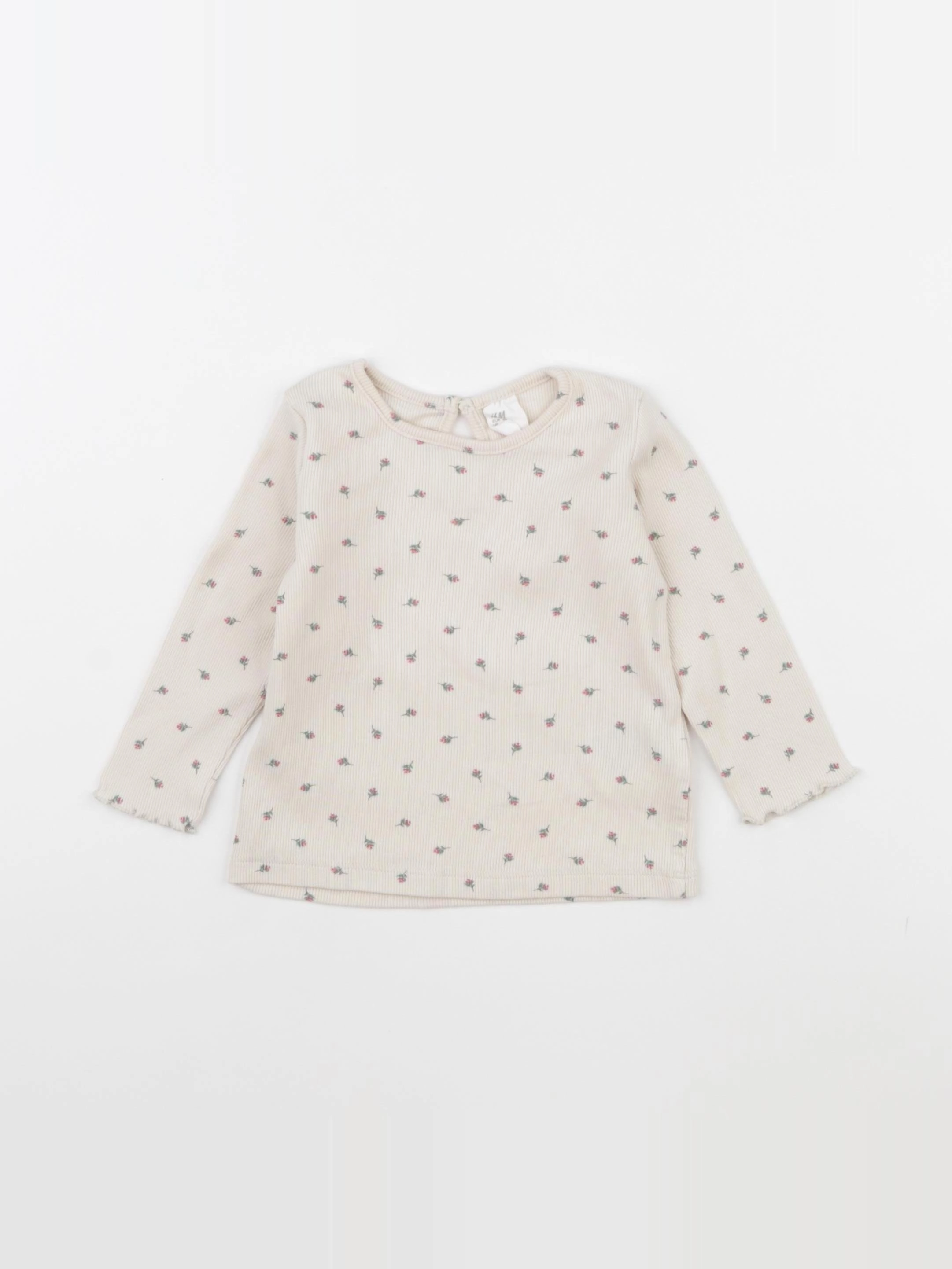 H&M - tee-shirt beige - 6 mois