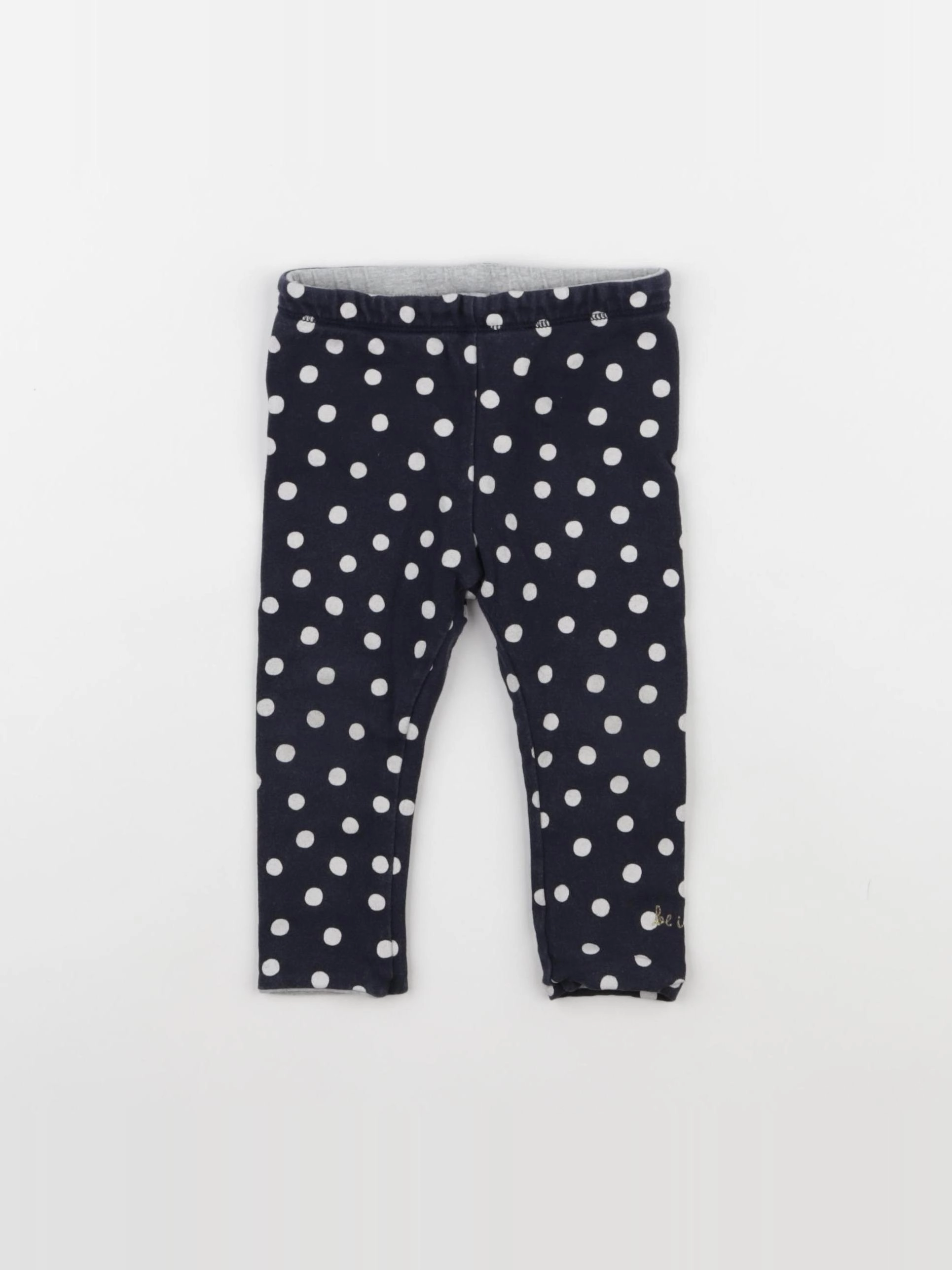 IKKS - legging réversible bleu - 18 mois